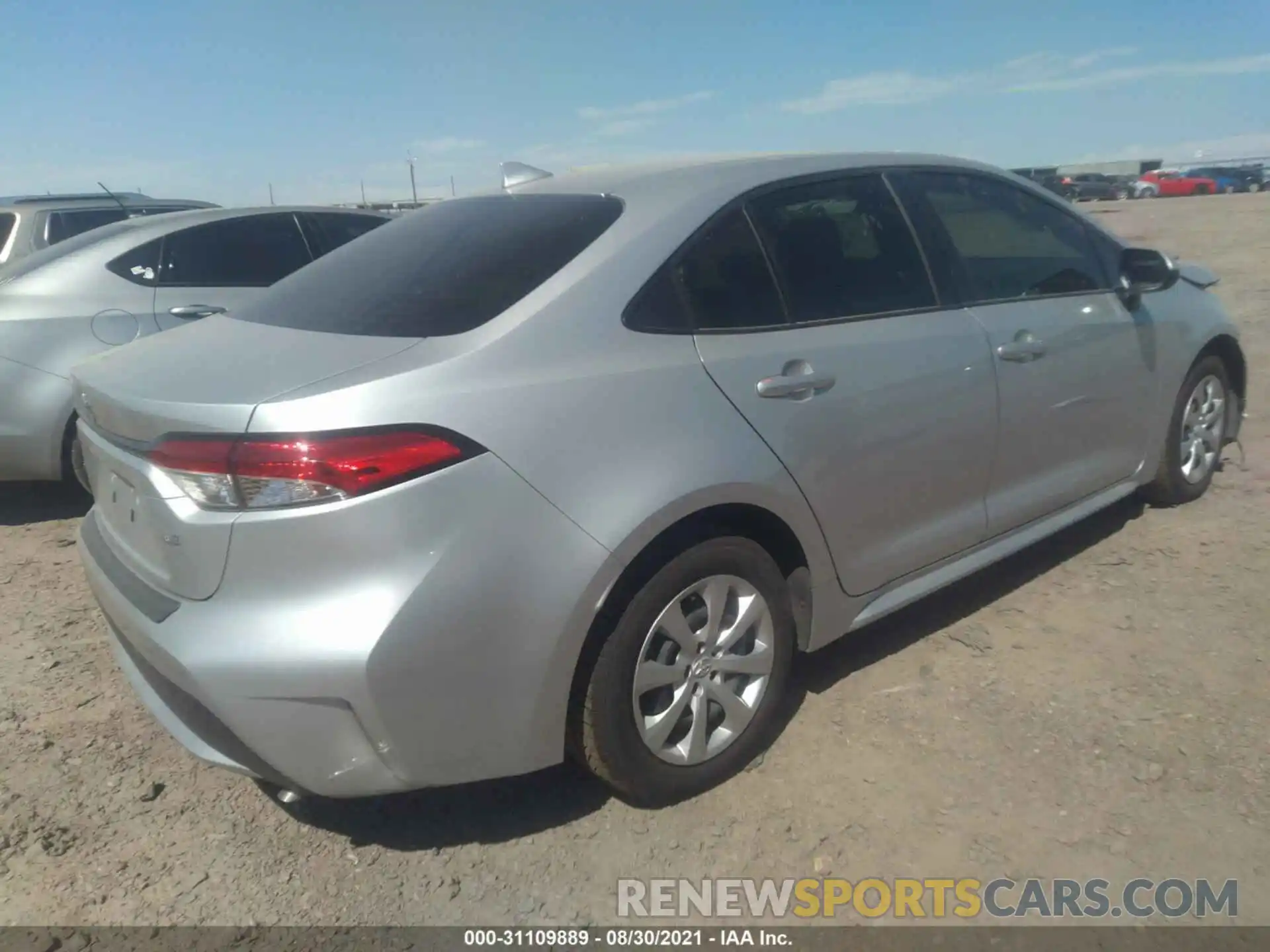 4 Photograph of a damaged car JTDEPRAE5LJ072813 TOYOTA COROLLA 2020