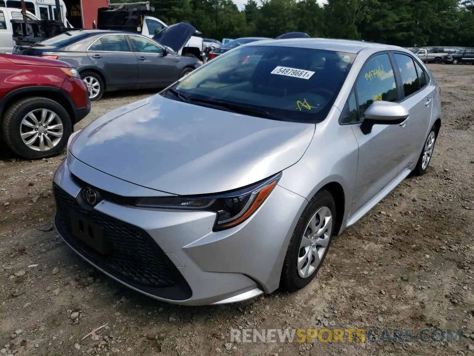 2 Photograph of a damaged car JTDEPRAE5LJ073105 TOYOTA COROLLA 2020