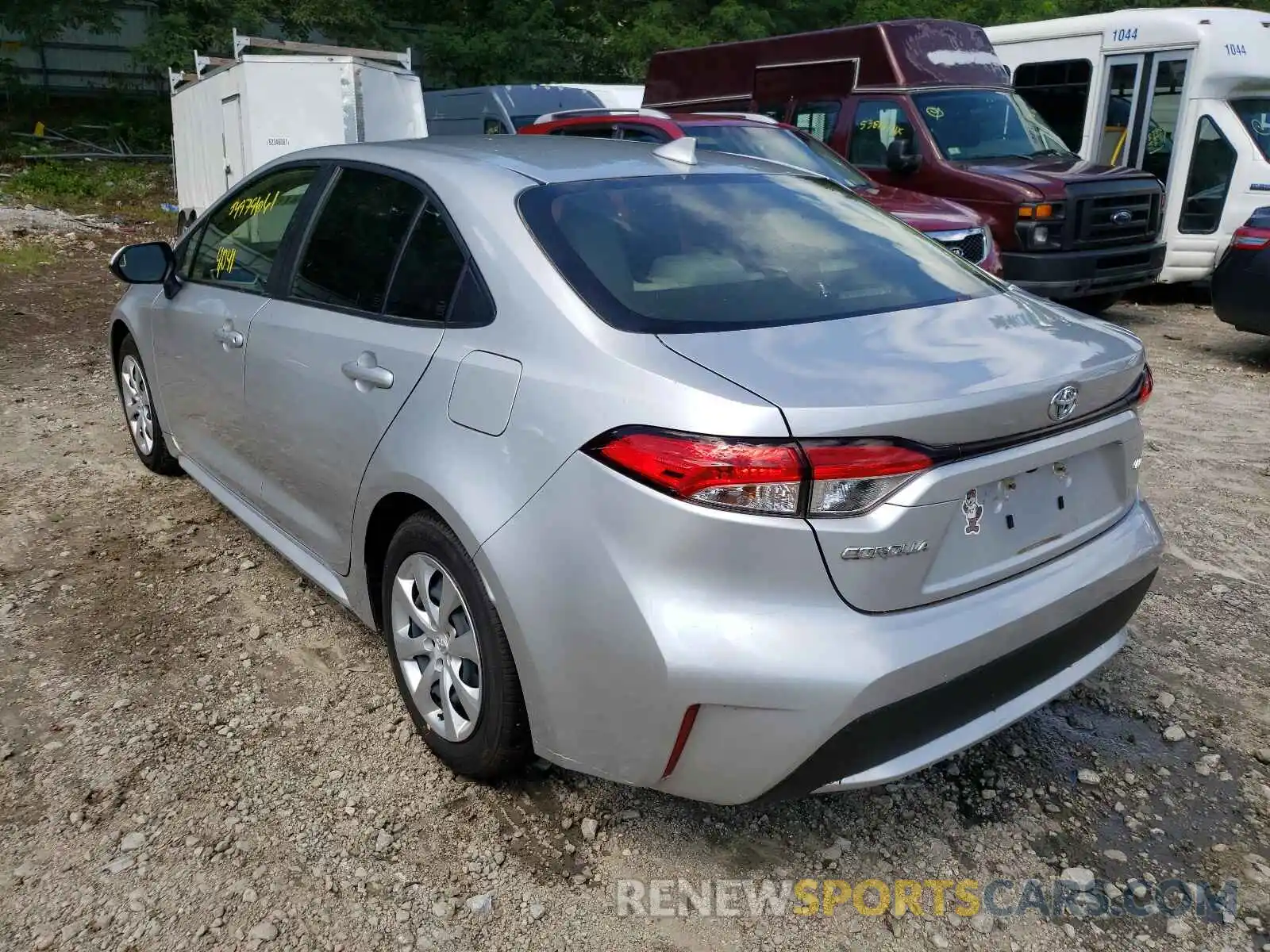 3 Photograph of a damaged car JTDEPRAE5LJ073105 TOYOTA COROLLA 2020