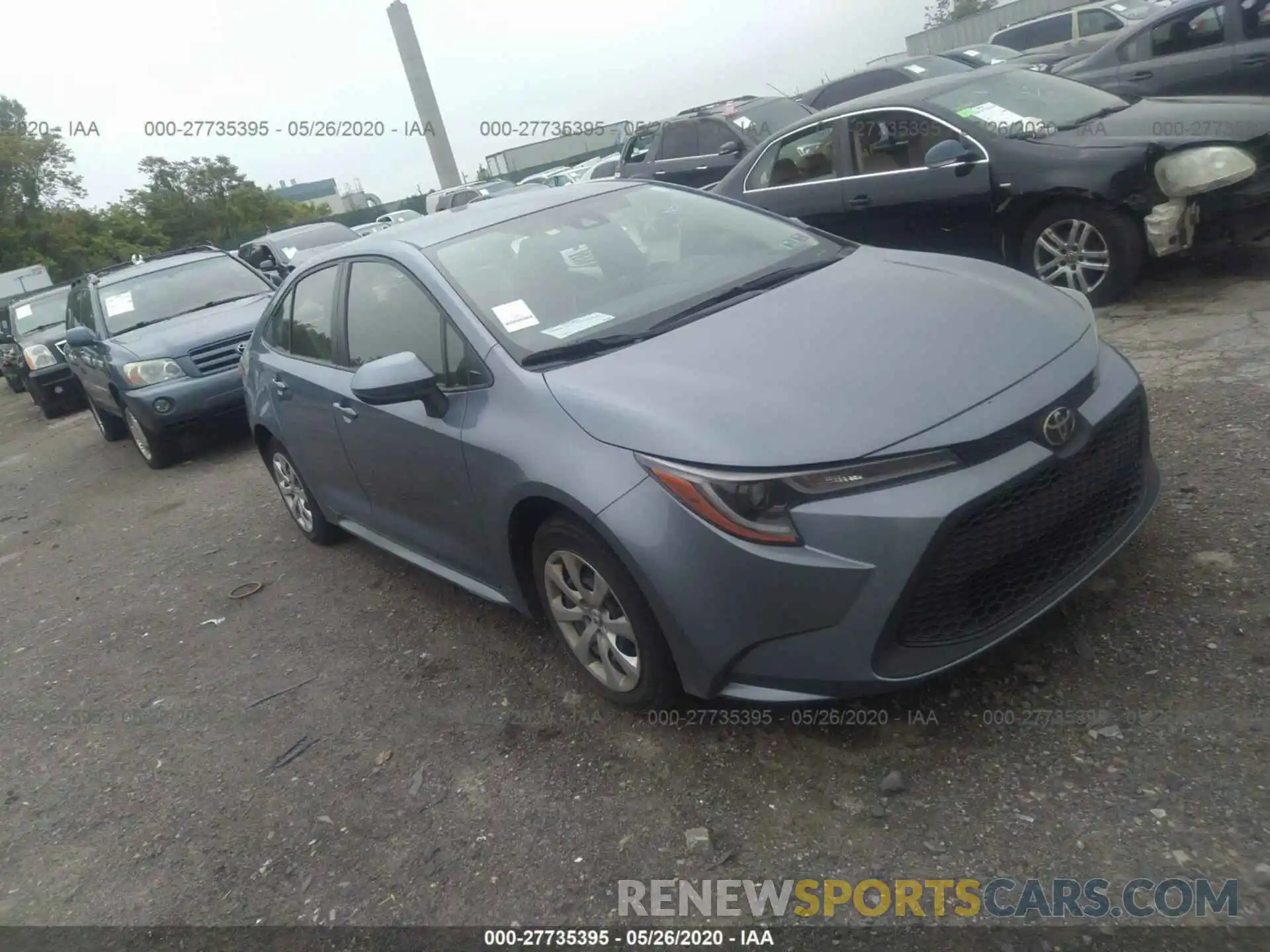 1 Photograph of a damaged car JTDEPRAE5LJ074254 TOYOTA COROLLA 2020