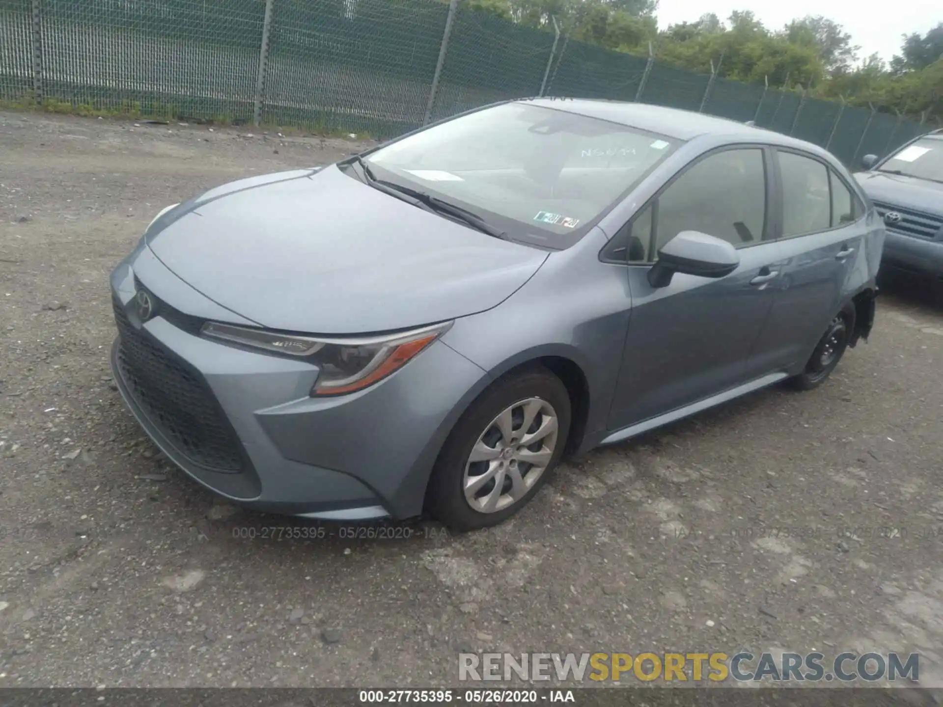 2 Photograph of a damaged car JTDEPRAE5LJ074254 TOYOTA COROLLA 2020