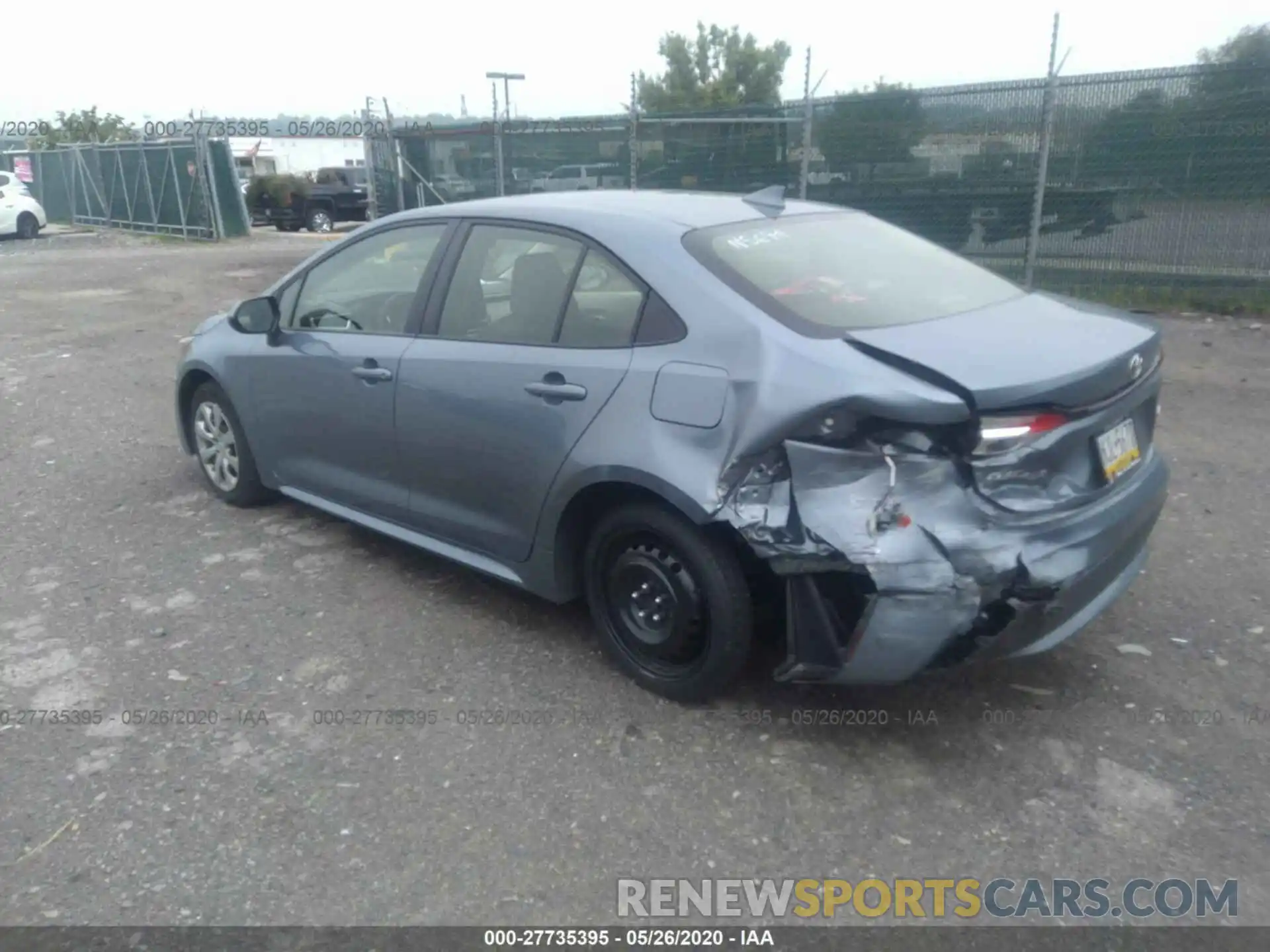 3 Photograph of a damaged car JTDEPRAE5LJ074254 TOYOTA COROLLA 2020