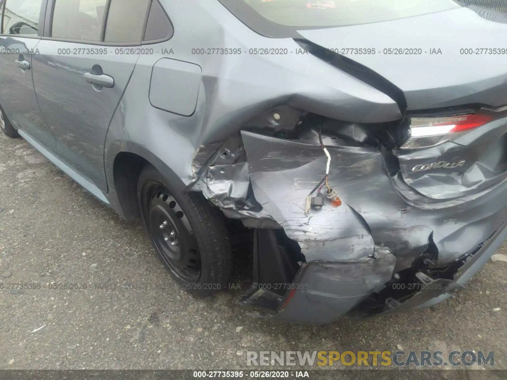 6 Photograph of a damaged car JTDEPRAE5LJ074254 TOYOTA COROLLA 2020