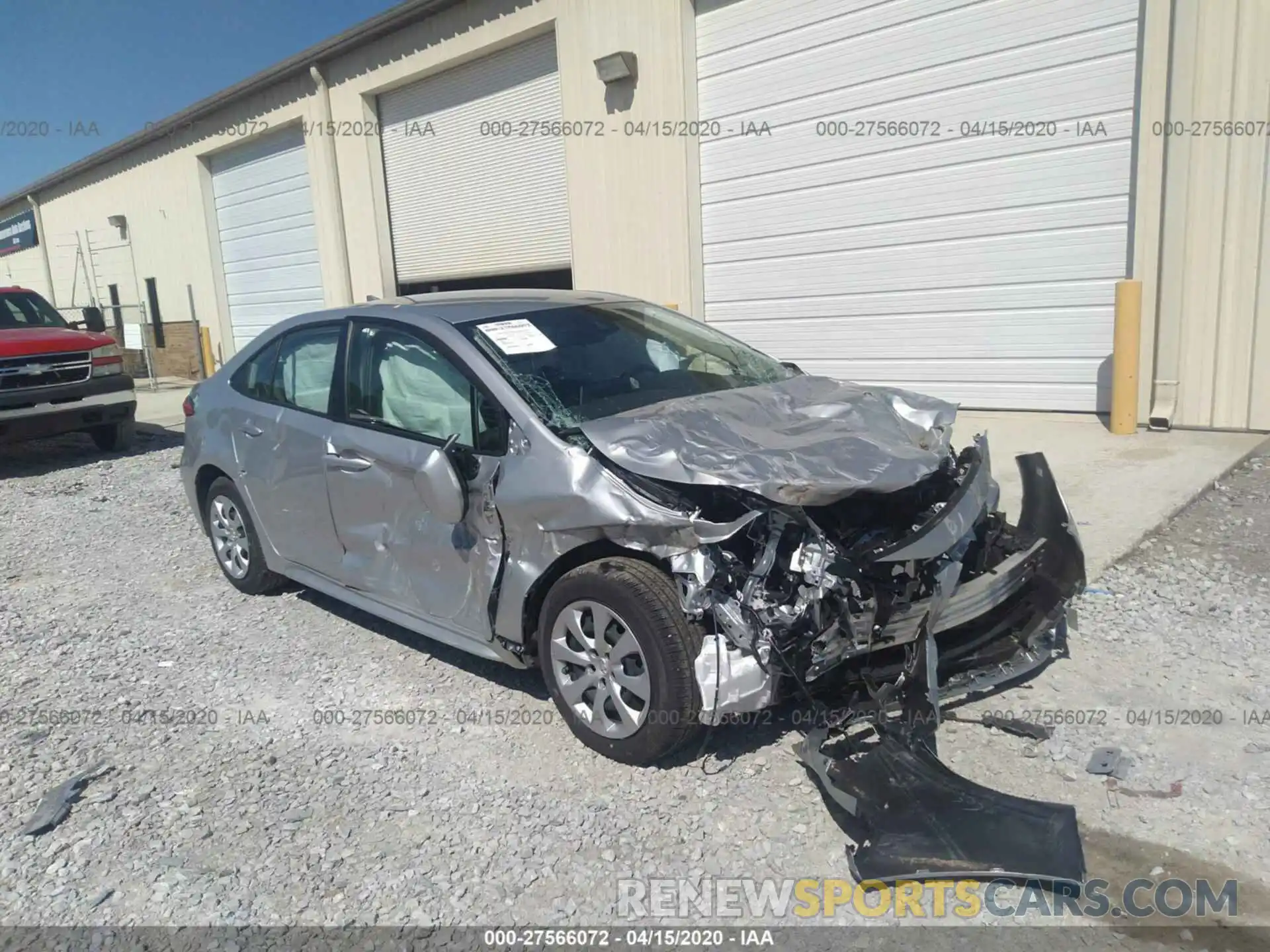 1 Photograph of a damaged car JTDEPRAE5LJ074903 TOYOTA COROLLA 2020