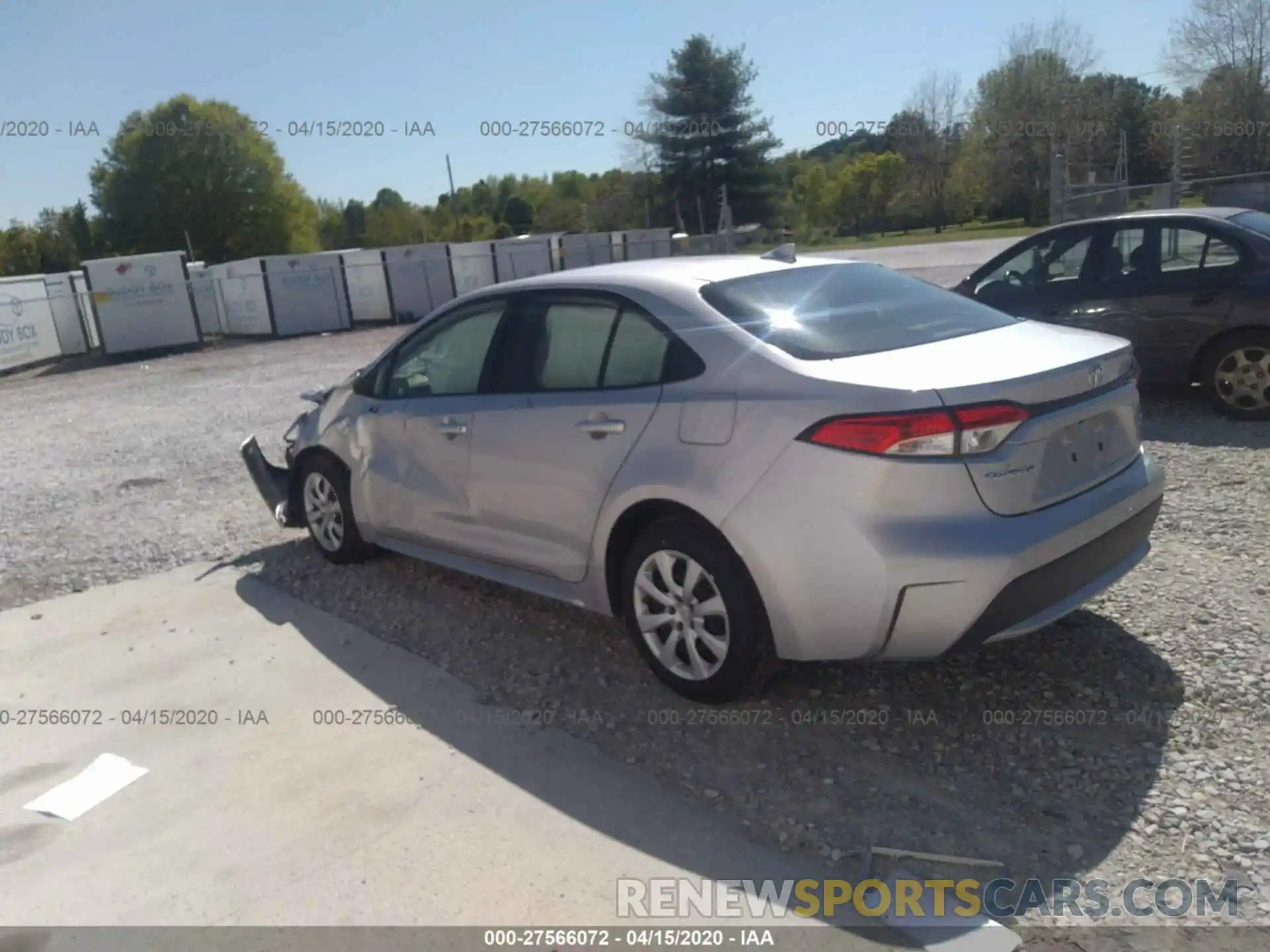 3 Photograph of a damaged car JTDEPRAE5LJ074903 TOYOTA COROLLA 2020