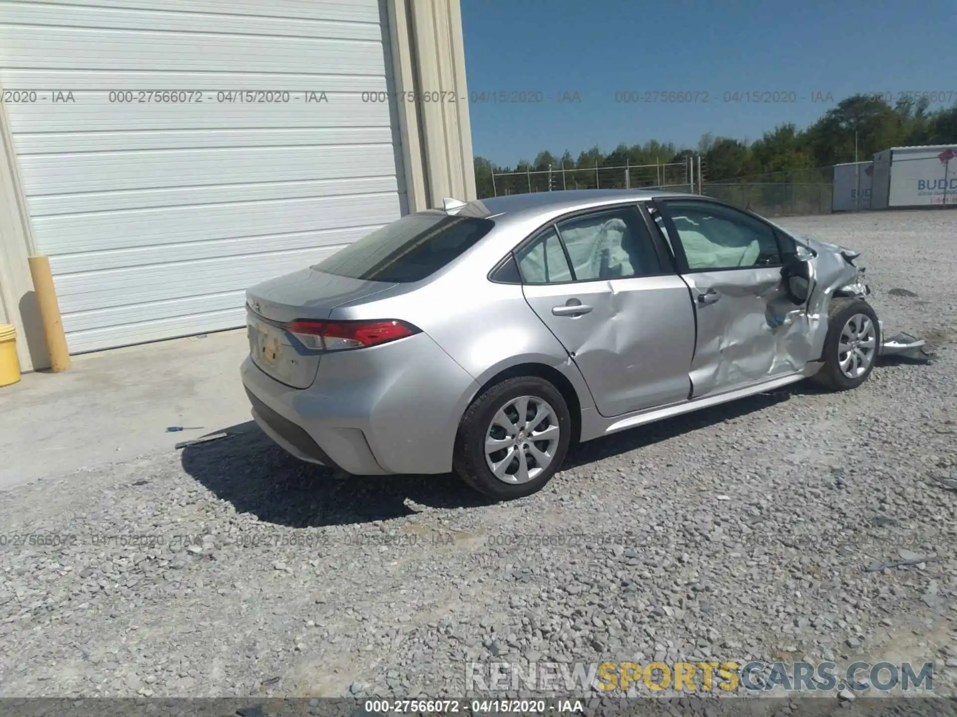 4 Photograph of a damaged car JTDEPRAE5LJ074903 TOYOTA COROLLA 2020