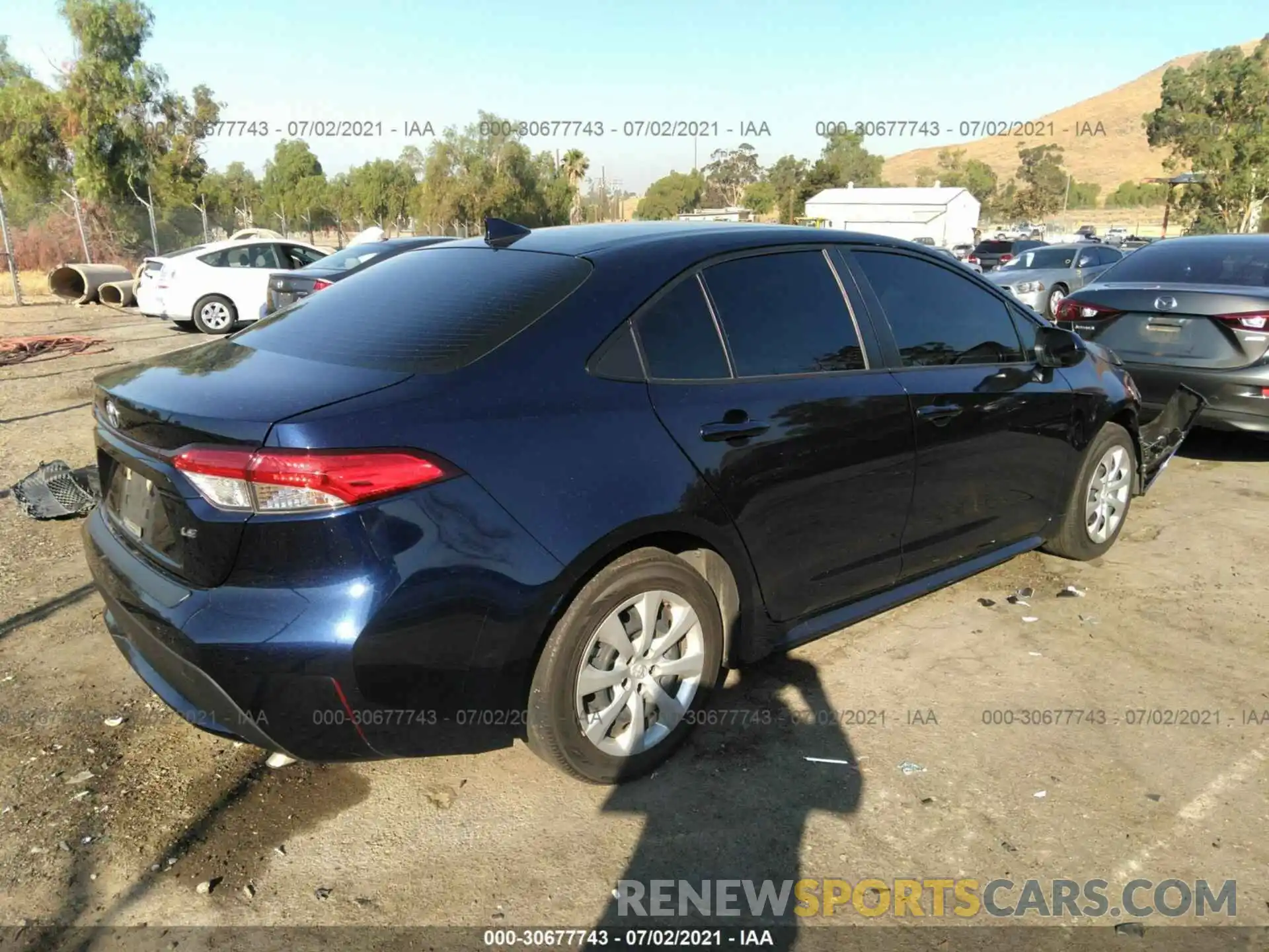 4 Photograph of a damaged car JTDEPRAE5LJ074934 TOYOTA COROLLA 2020