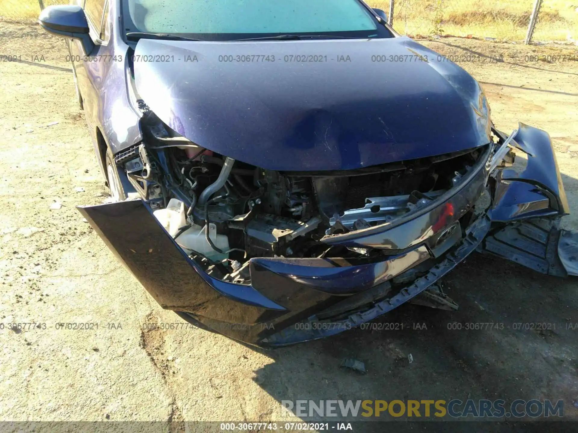 6 Photograph of a damaged car JTDEPRAE5LJ074934 TOYOTA COROLLA 2020