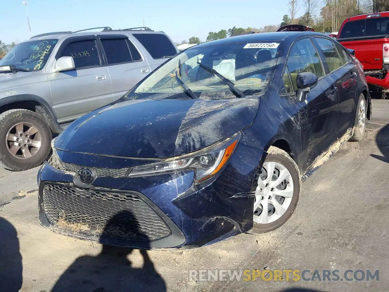 2 Photograph of a damaged car JTDEPRAE5LJ075145 TOYOTA COROLLA 2020