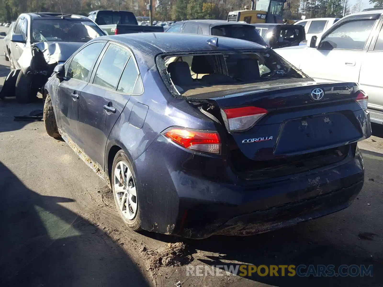 3 Photograph of a damaged car JTDEPRAE5LJ075145 TOYOTA COROLLA 2020