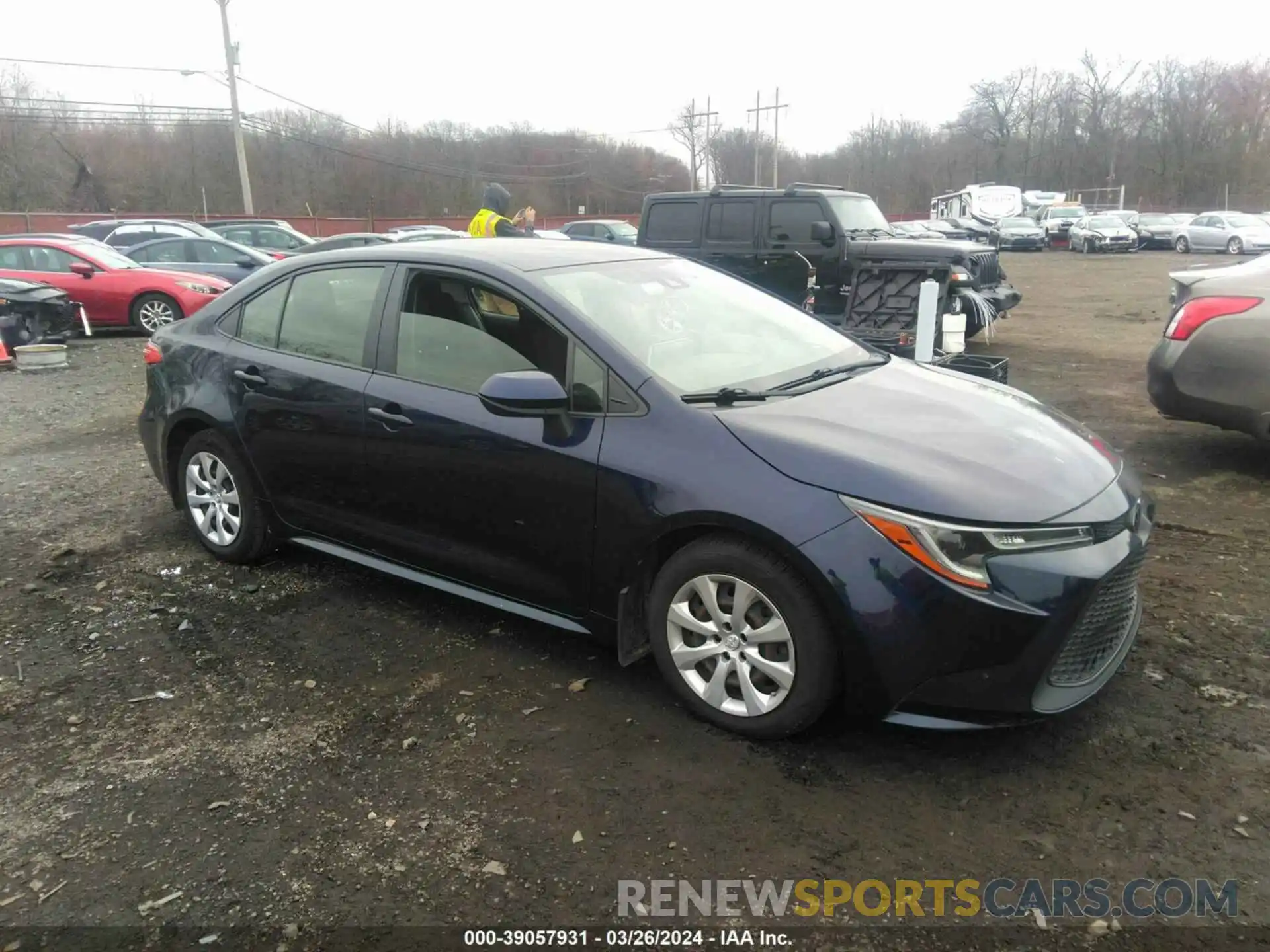 1 Photograph of a damaged car JTDEPRAE5LJ076005 TOYOTA COROLLA 2020