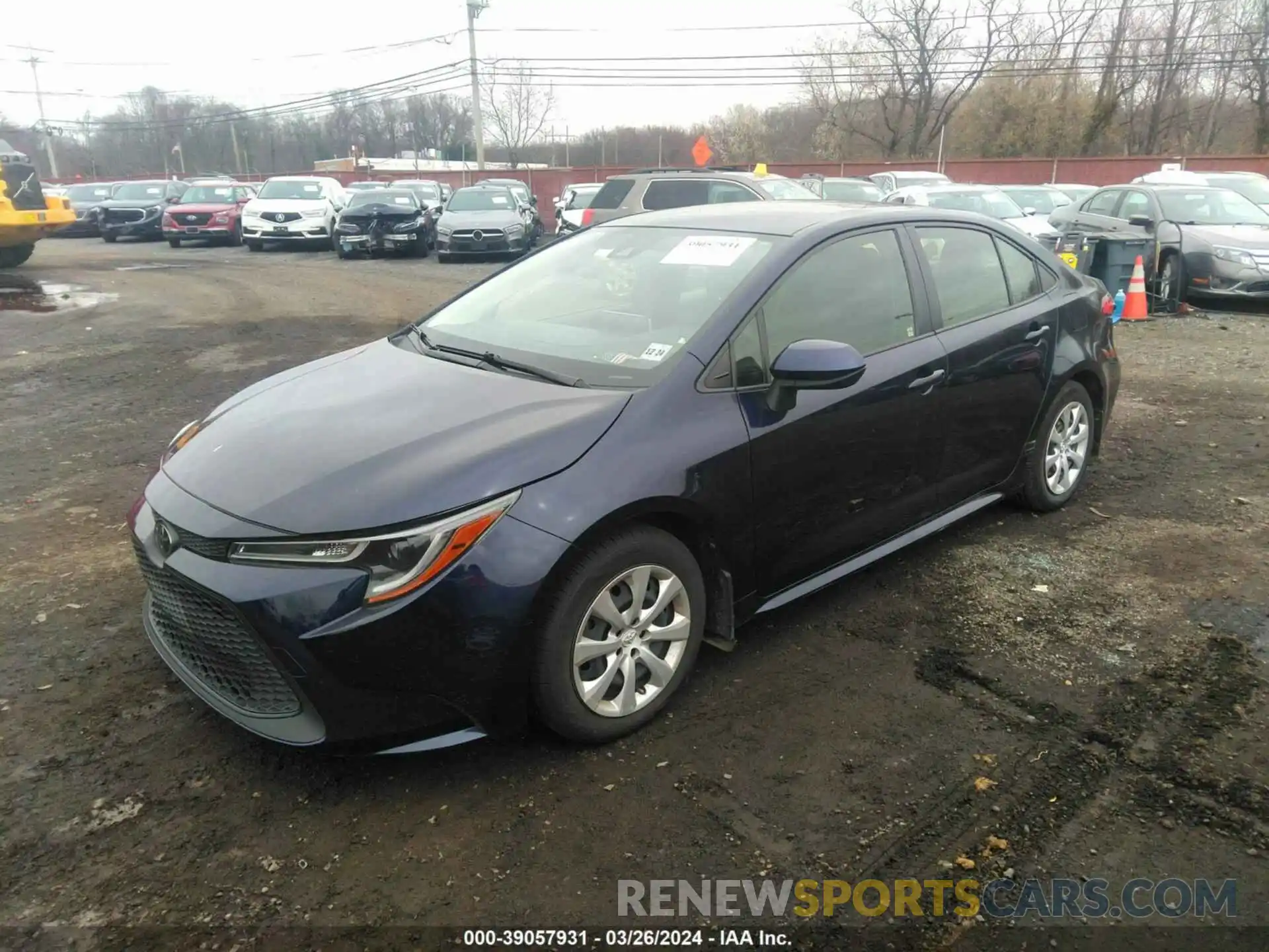 2 Photograph of a damaged car JTDEPRAE5LJ076005 TOYOTA COROLLA 2020