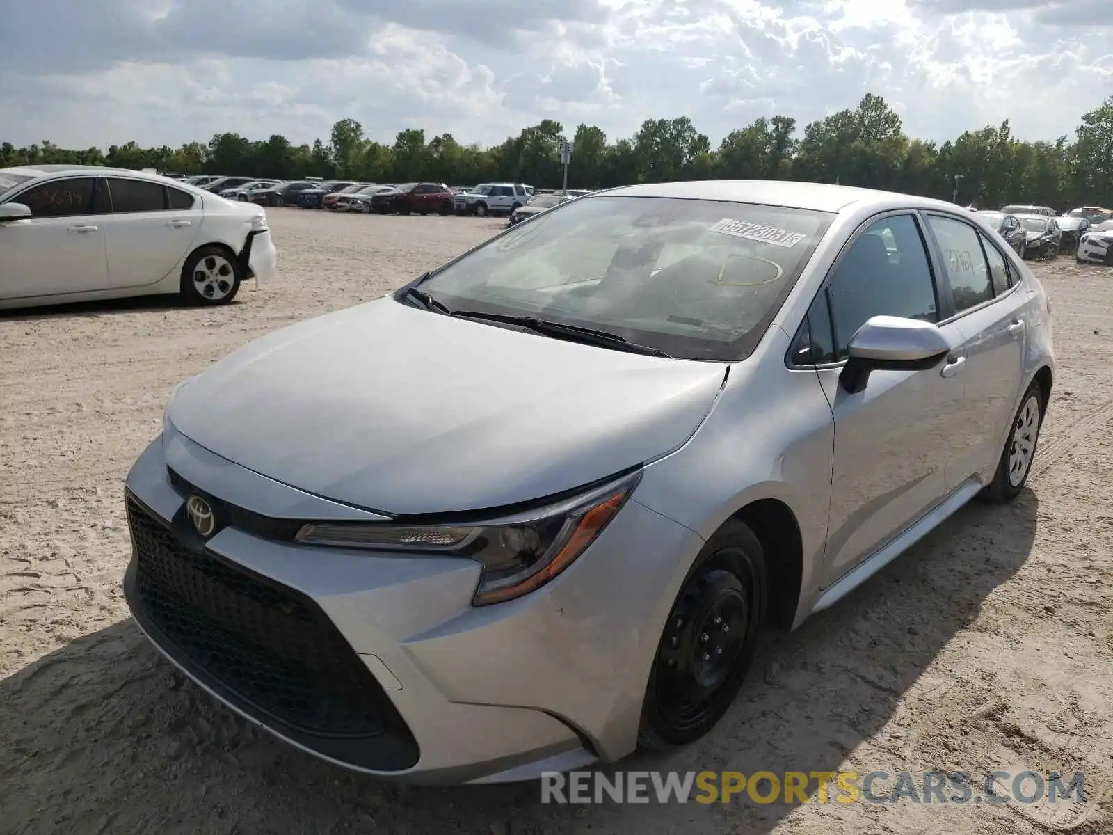 2 Photograph of a damaged car JTDEPRAE5LJ076327 TOYOTA COROLLA 2020