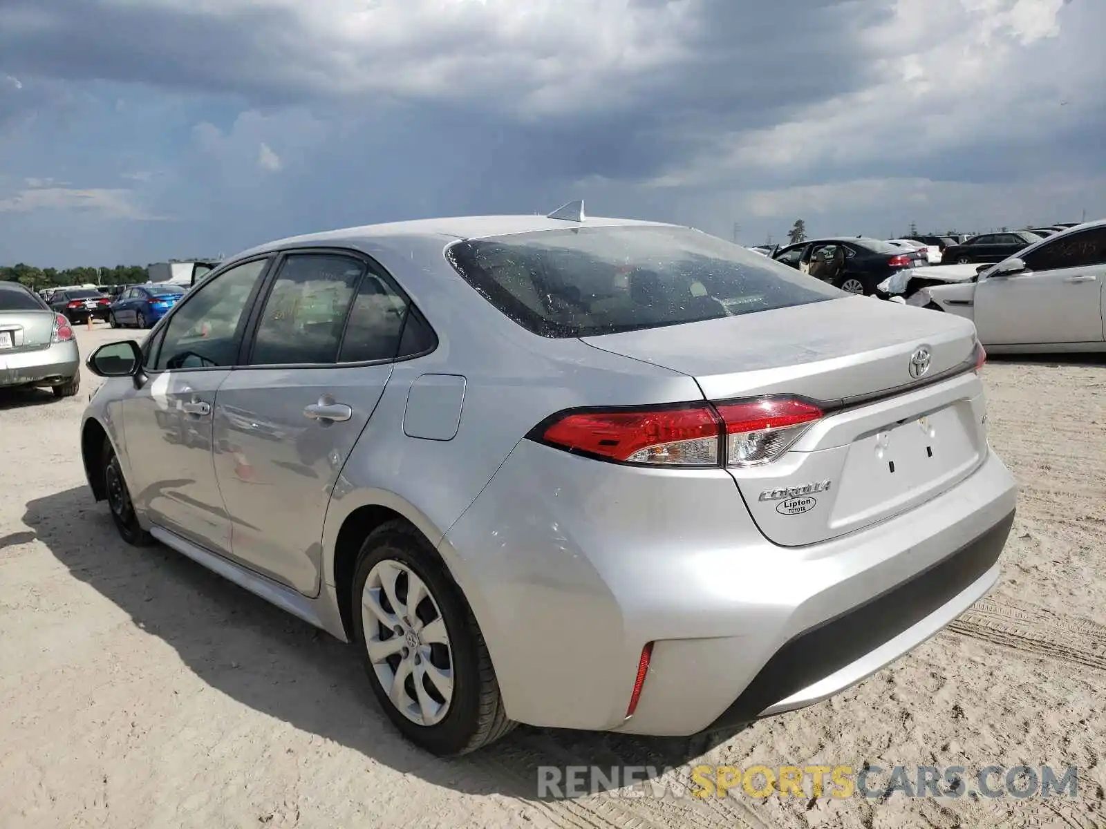 3 Photograph of a damaged car JTDEPRAE5LJ076327 TOYOTA COROLLA 2020