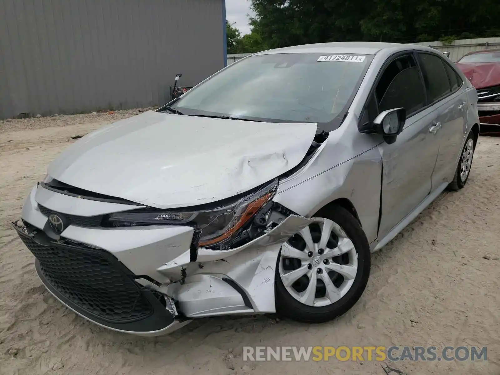 2 Photograph of a damaged car JTDEPRAE5LJ076621 TOYOTA COROLLA 2020