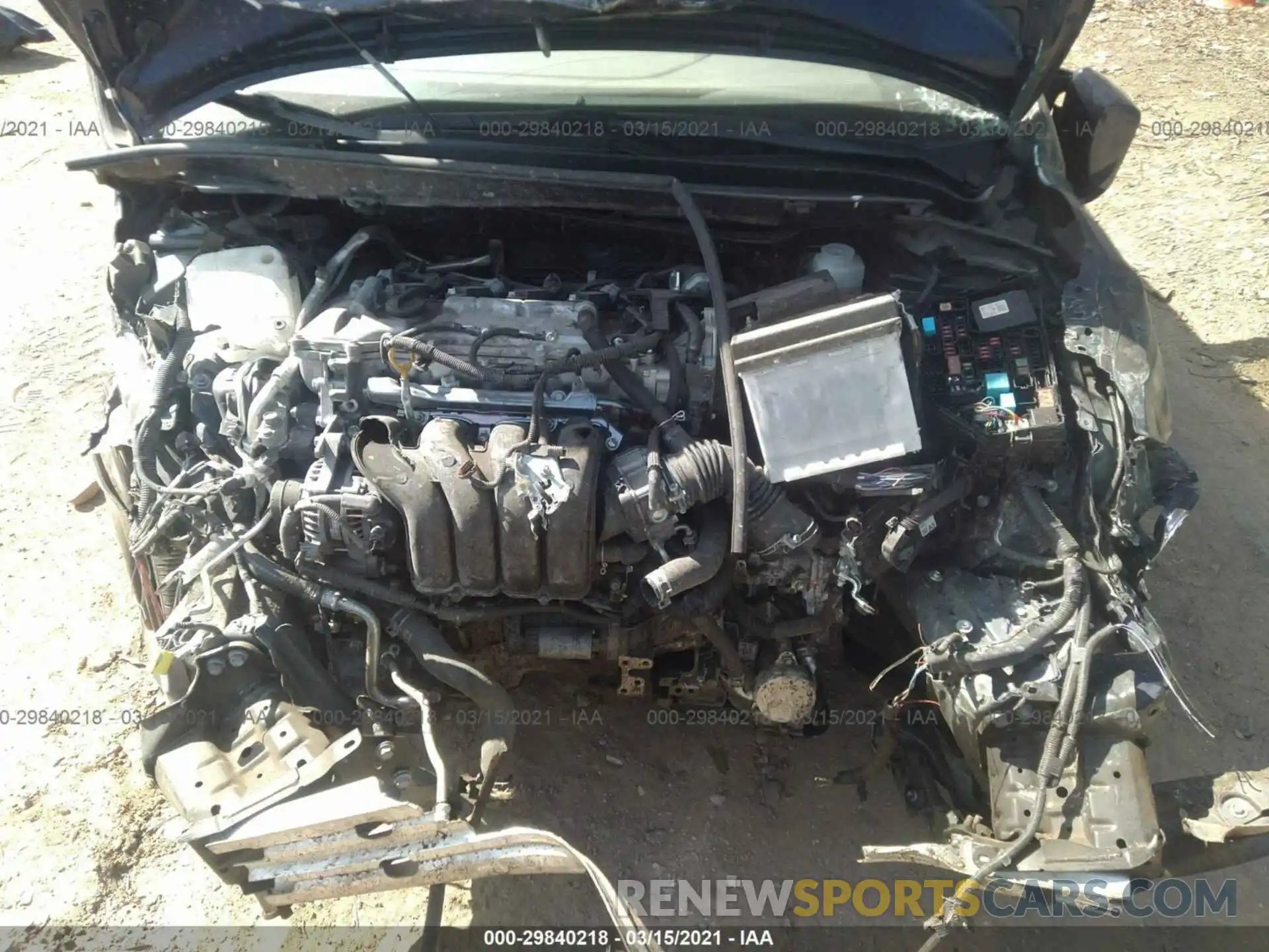 10 Photograph of a damaged car JTDEPRAE5LJ076635 TOYOTA COROLLA 2020