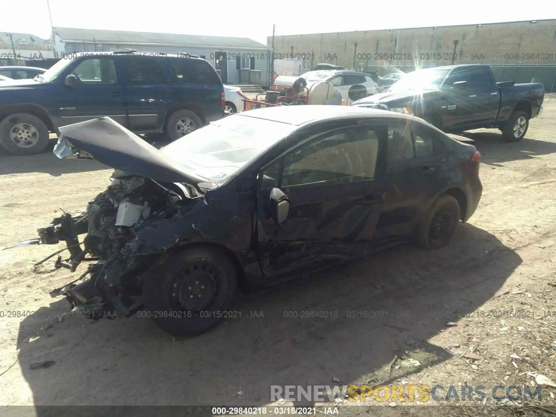 2 Photograph of a damaged car JTDEPRAE5LJ076635 TOYOTA COROLLA 2020