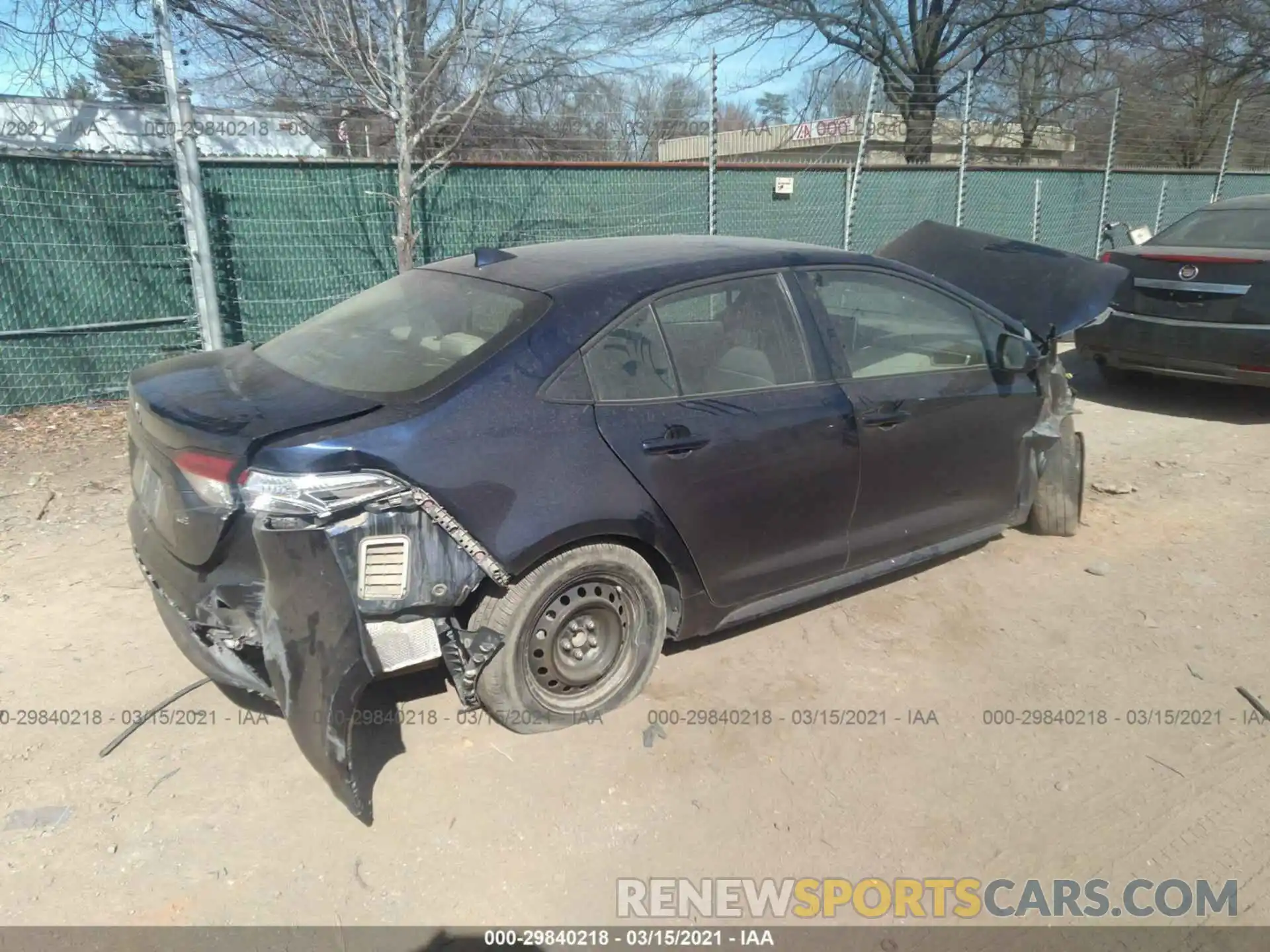 4 Photograph of a damaged car JTDEPRAE5LJ076635 TOYOTA COROLLA 2020