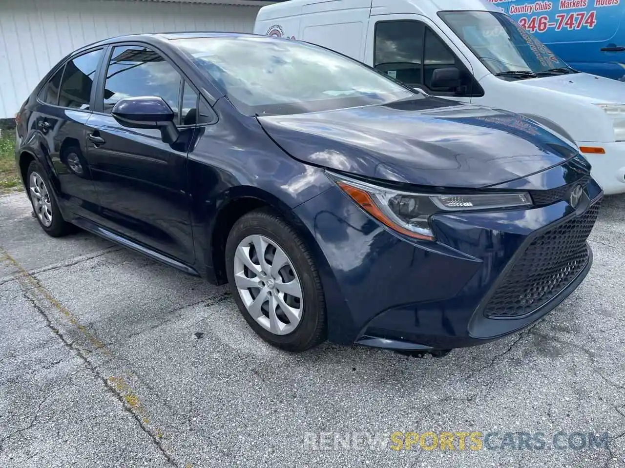 1 Photograph of a damaged car JTDEPRAE5LJ076912 TOYOTA COROLLA 2020