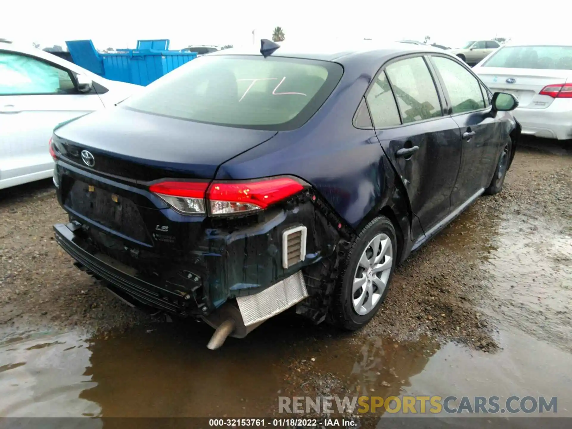 4 Photograph of a damaged car JTDEPRAE5LJ077056 TOYOTA COROLLA 2020