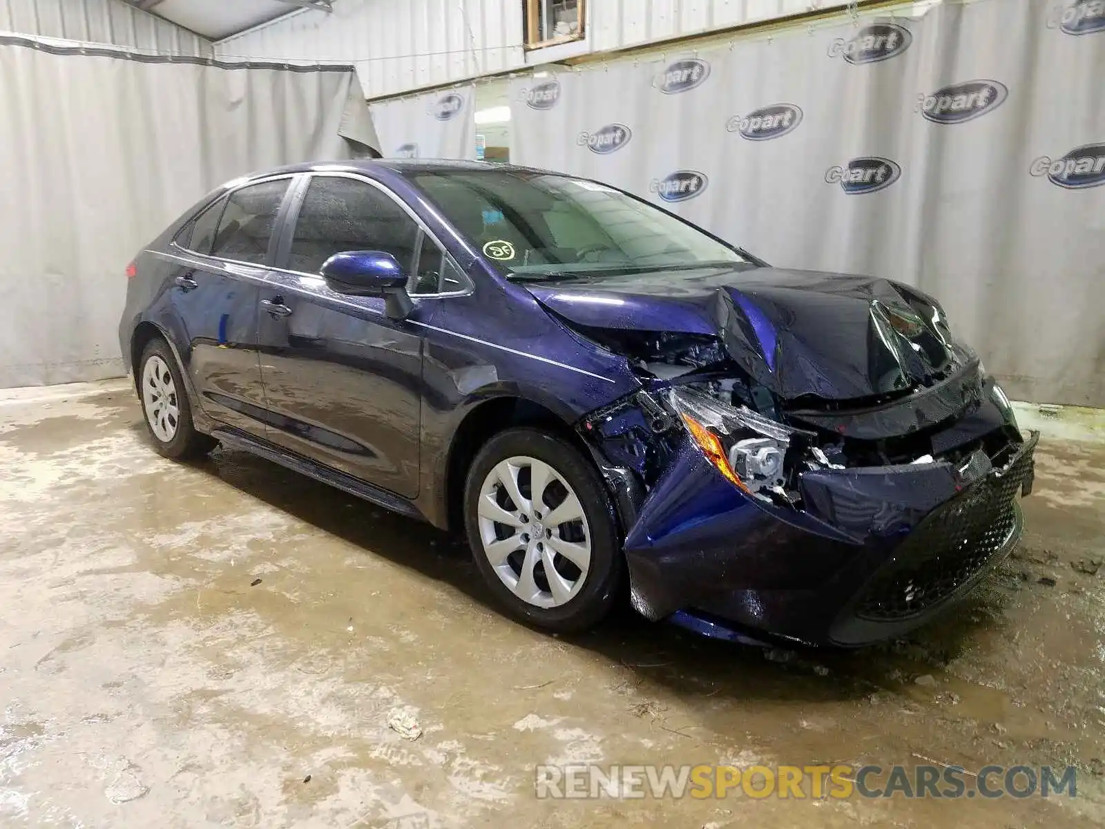 1 Photograph of a damaged car JTDEPRAE5LJ077865 TOYOTA COROLLA 2020