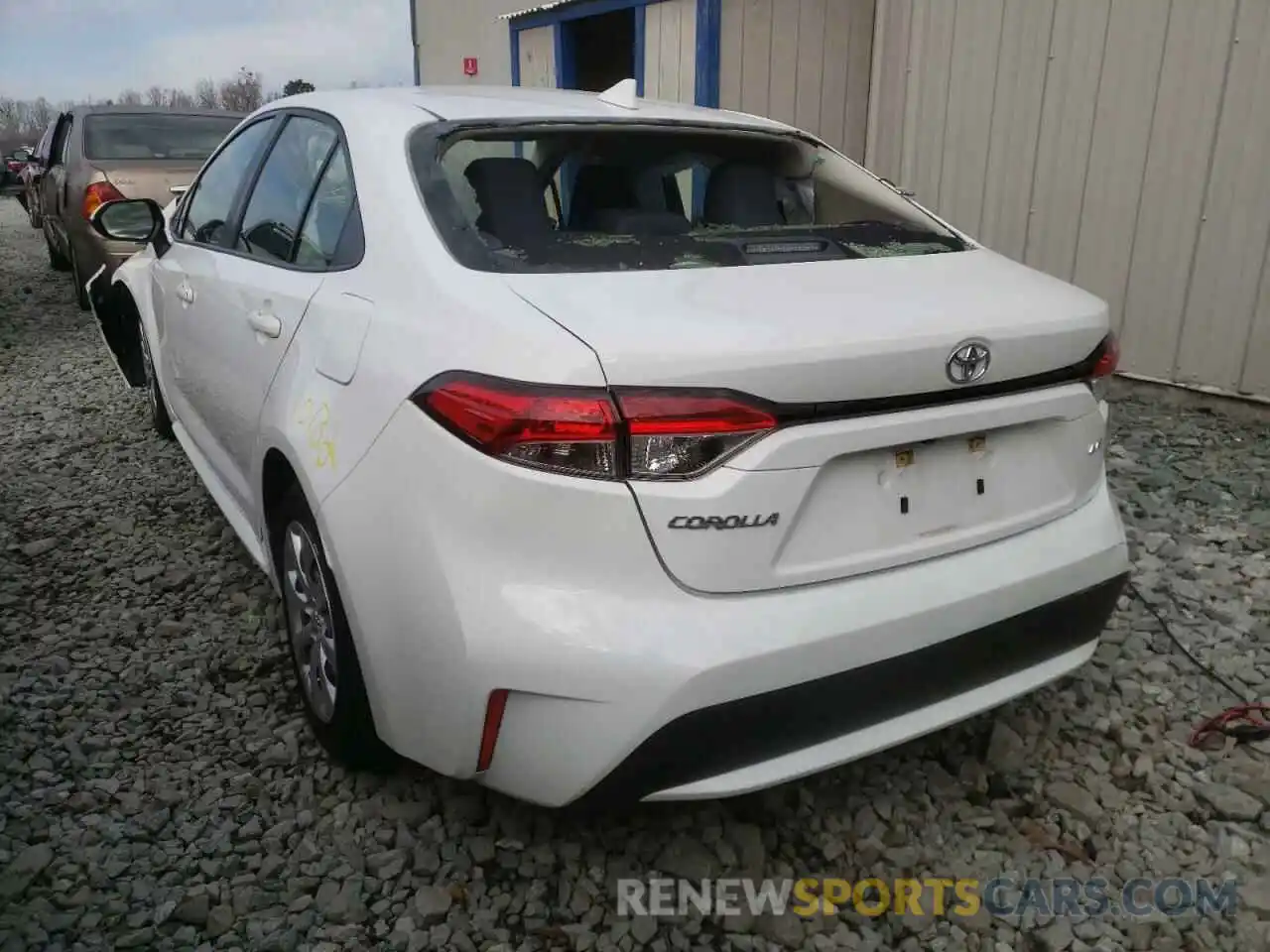 3 Photograph of a damaged car JTDEPRAE5LJ077932 TOYOTA COROLLA 2020