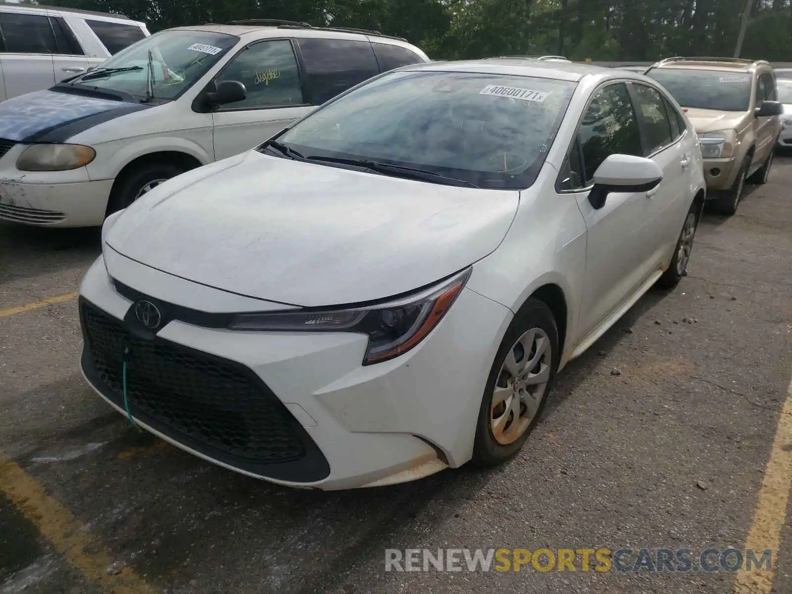 2 Photograph of a damaged car JTDEPRAE5LJ077963 TOYOTA COROLLA 2020