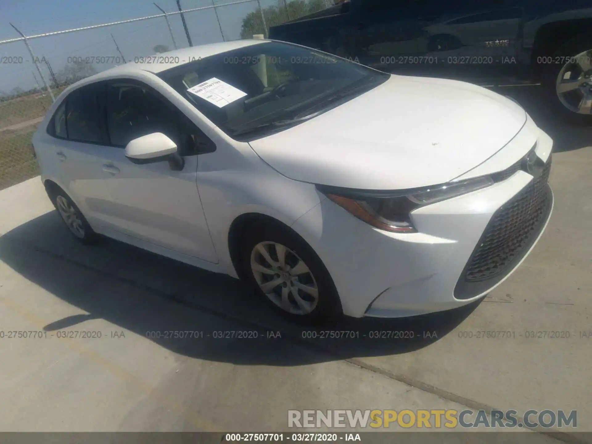 1 Photograph of a damaged car JTDEPRAE5LJ078935 TOYOTA COROLLA 2020