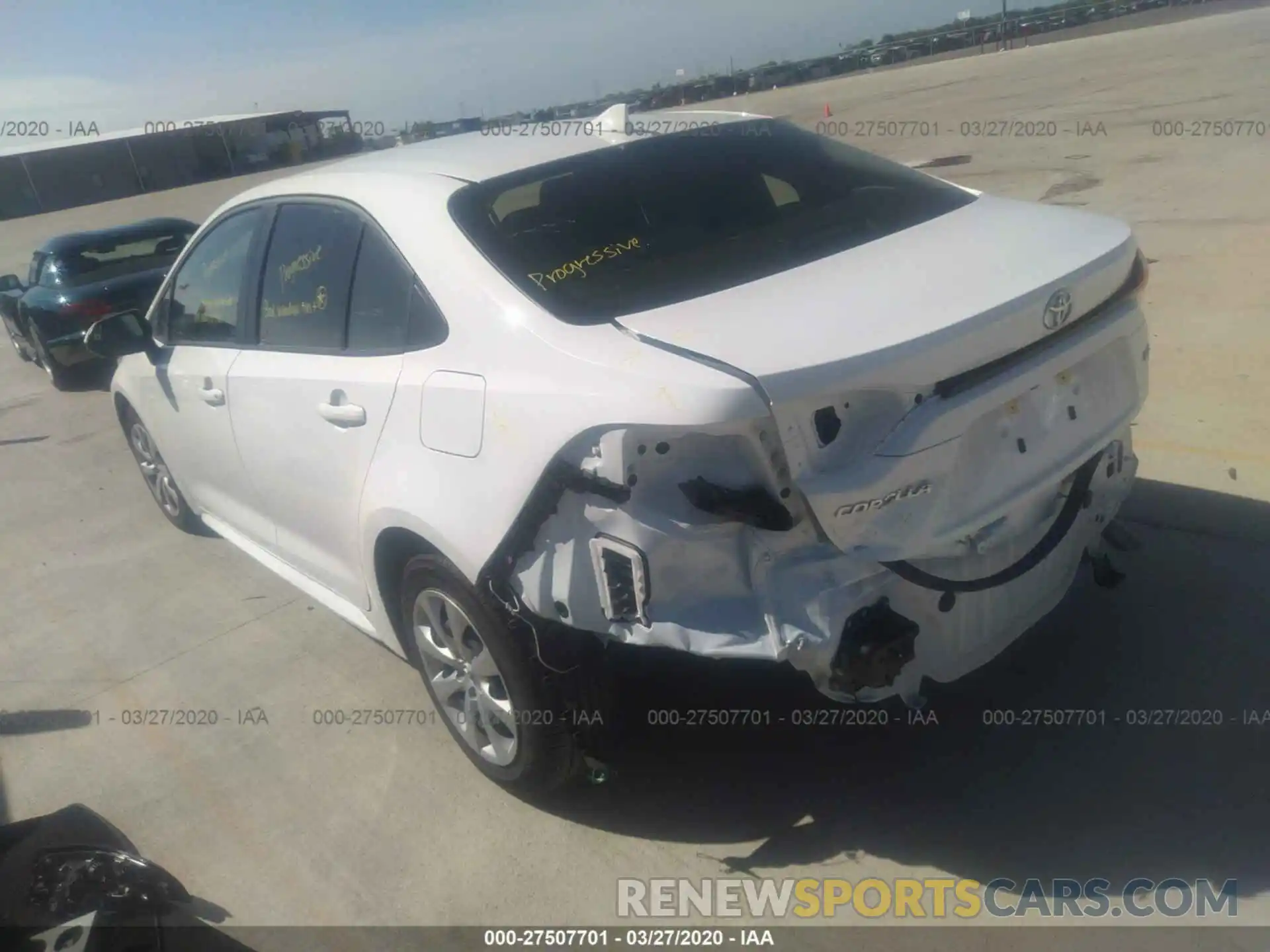 3 Photograph of a damaged car JTDEPRAE5LJ078935 TOYOTA COROLLA 2020