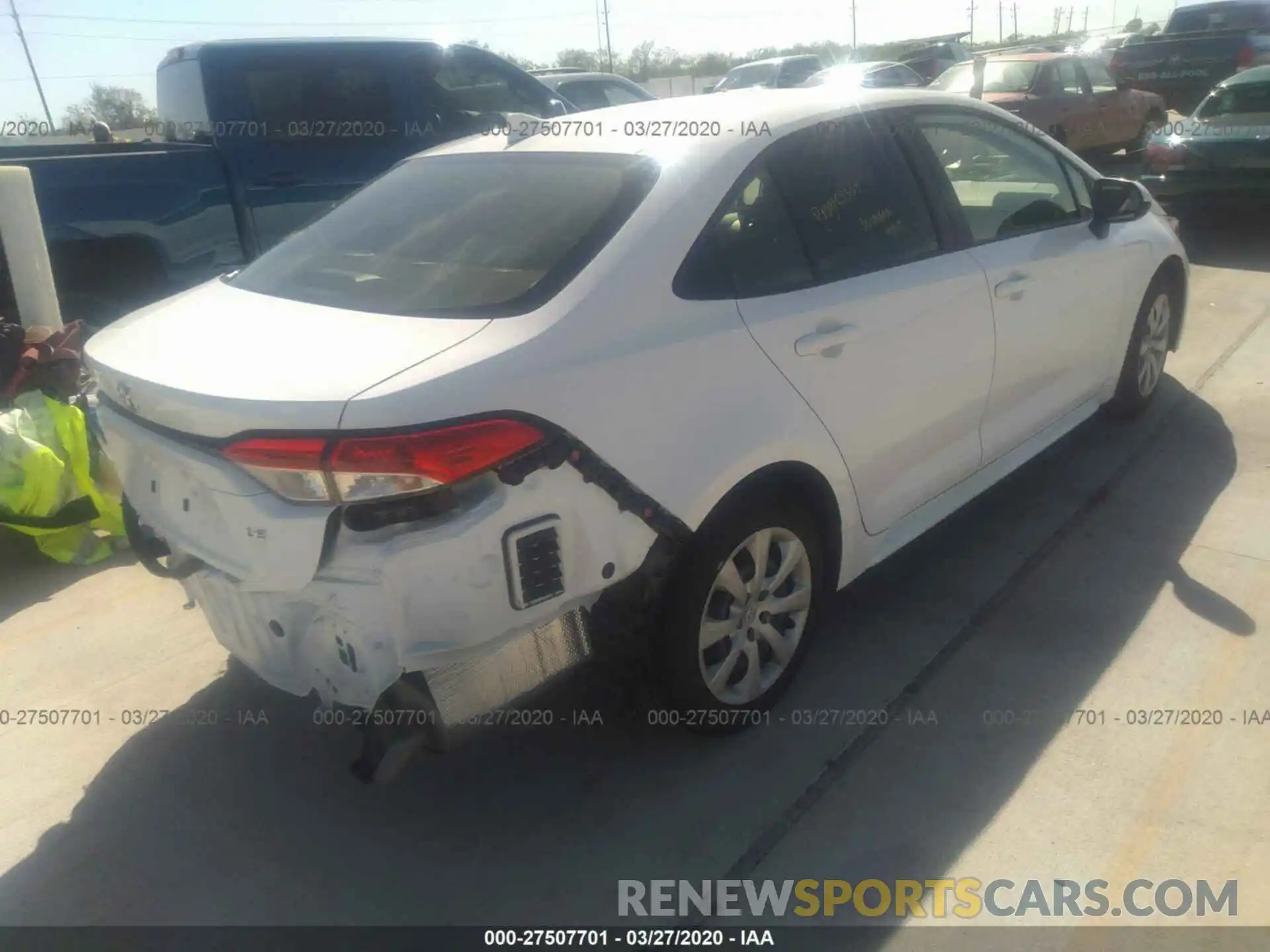 4 Photograph of a damaged car JTDEPRAE5LJ078935 TOYOTA COROLLA 2020