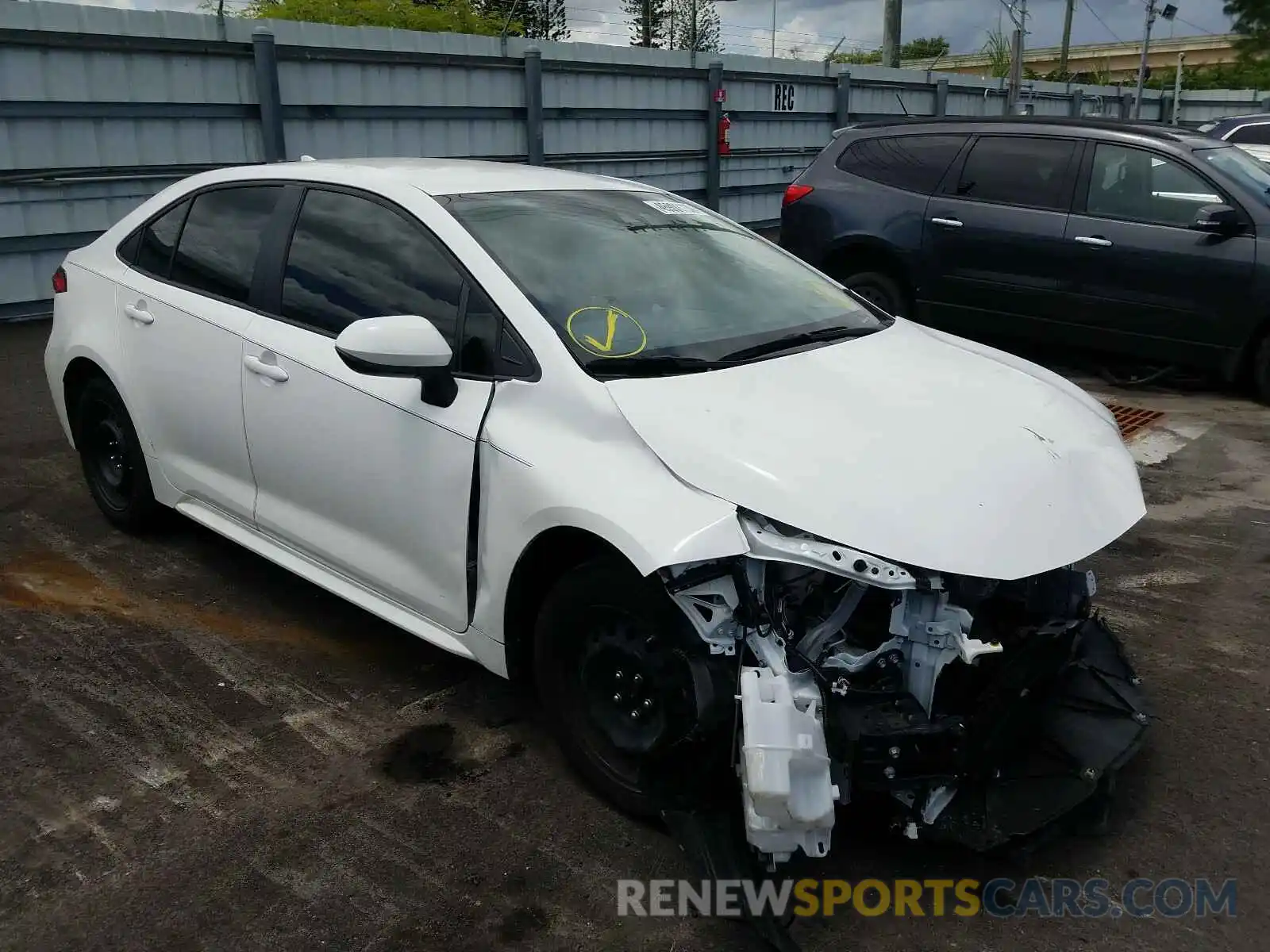 1 Photograph of a damaged car JTDEPRAE5LJ079356 TOYOTA COROLLA 2020