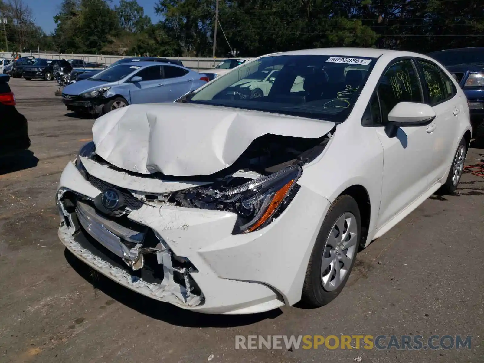 2 Photograph of a damaged car JTDEPRAE5LJ079566 TOYOTA COROLLA 2020