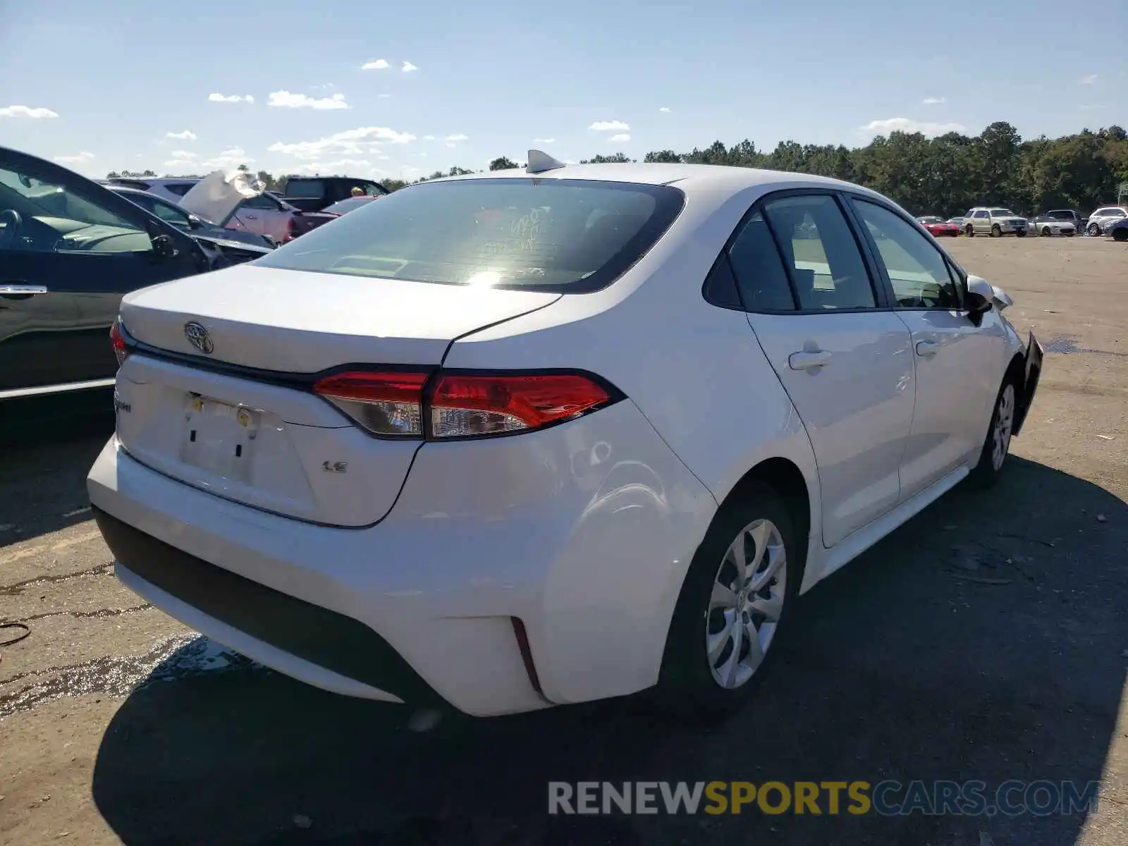 4 Photograph of a damaged car JTDEPRAE5LJ079566 TOYOTA COROLLA 2020