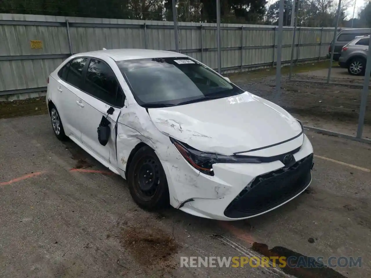 1 Photograph of a damaged car JTDEPRAE5LJ080054 TOYOTA COROLLA 2020