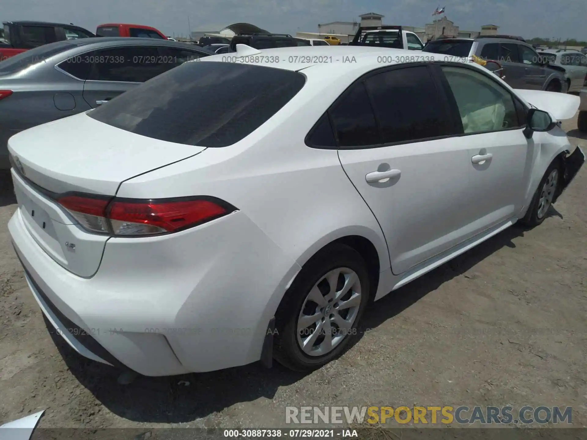 4 Photograph of a damaged car JTDEPRAE5LJ080278 TOYOTA COROLLA 2020