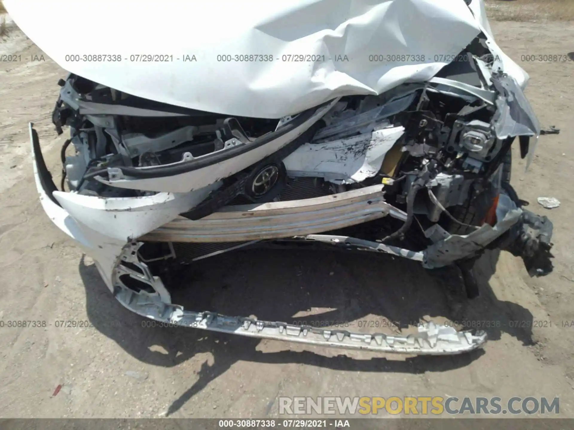 6 Photograph of a damaged car JTDEPRAE5LJ080278 TOYOTA COROLLA 2020