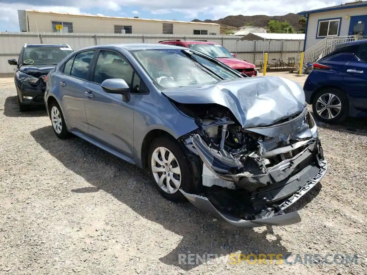 1 Photograph of a damaged car JTDEPRAE5LJ080944 TOYOTA COROLLA 2020