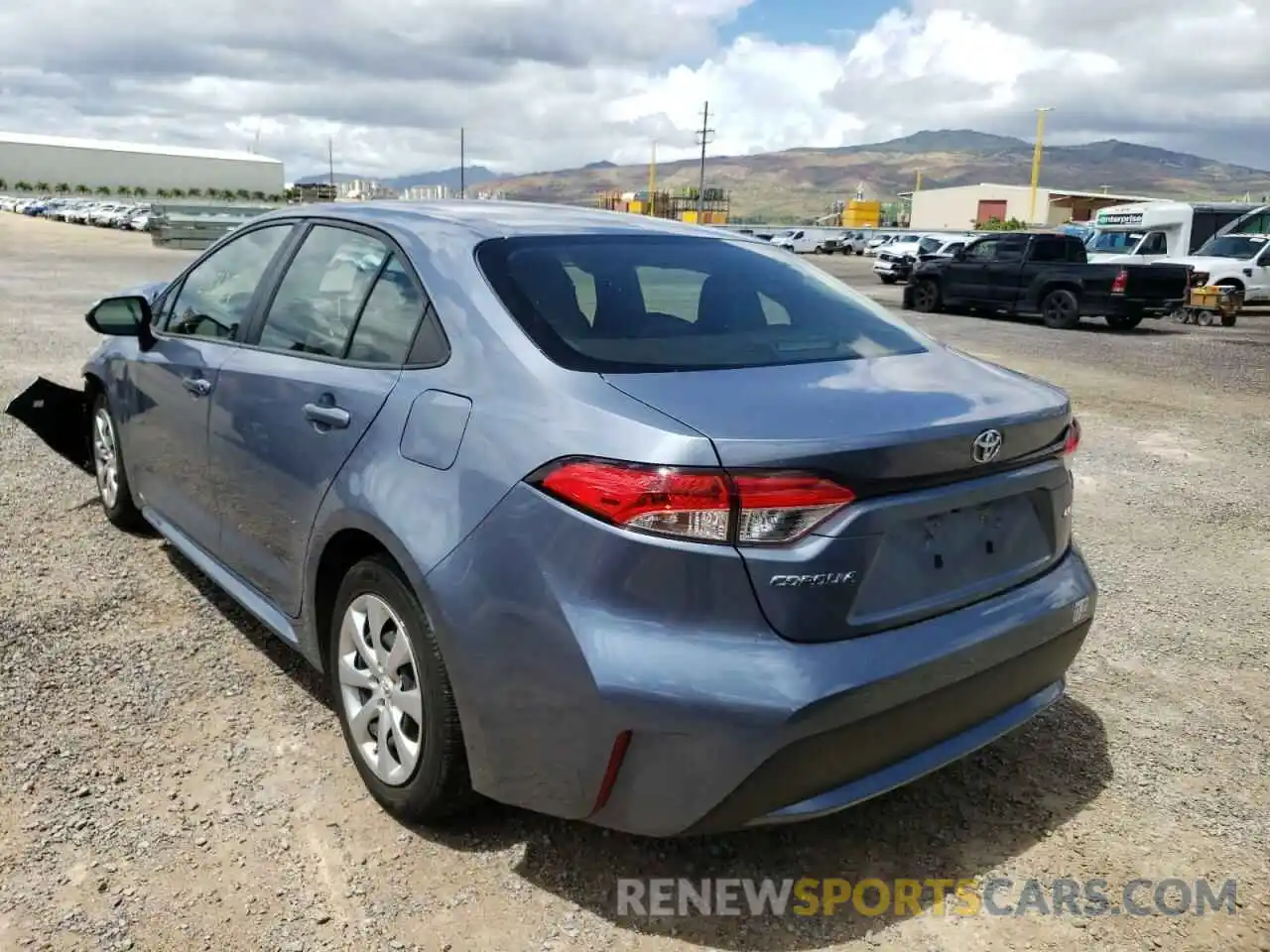 3 Photograph of a damaged car JTDEPRAE5LJ080944 TOYOTA COROLLA 2020