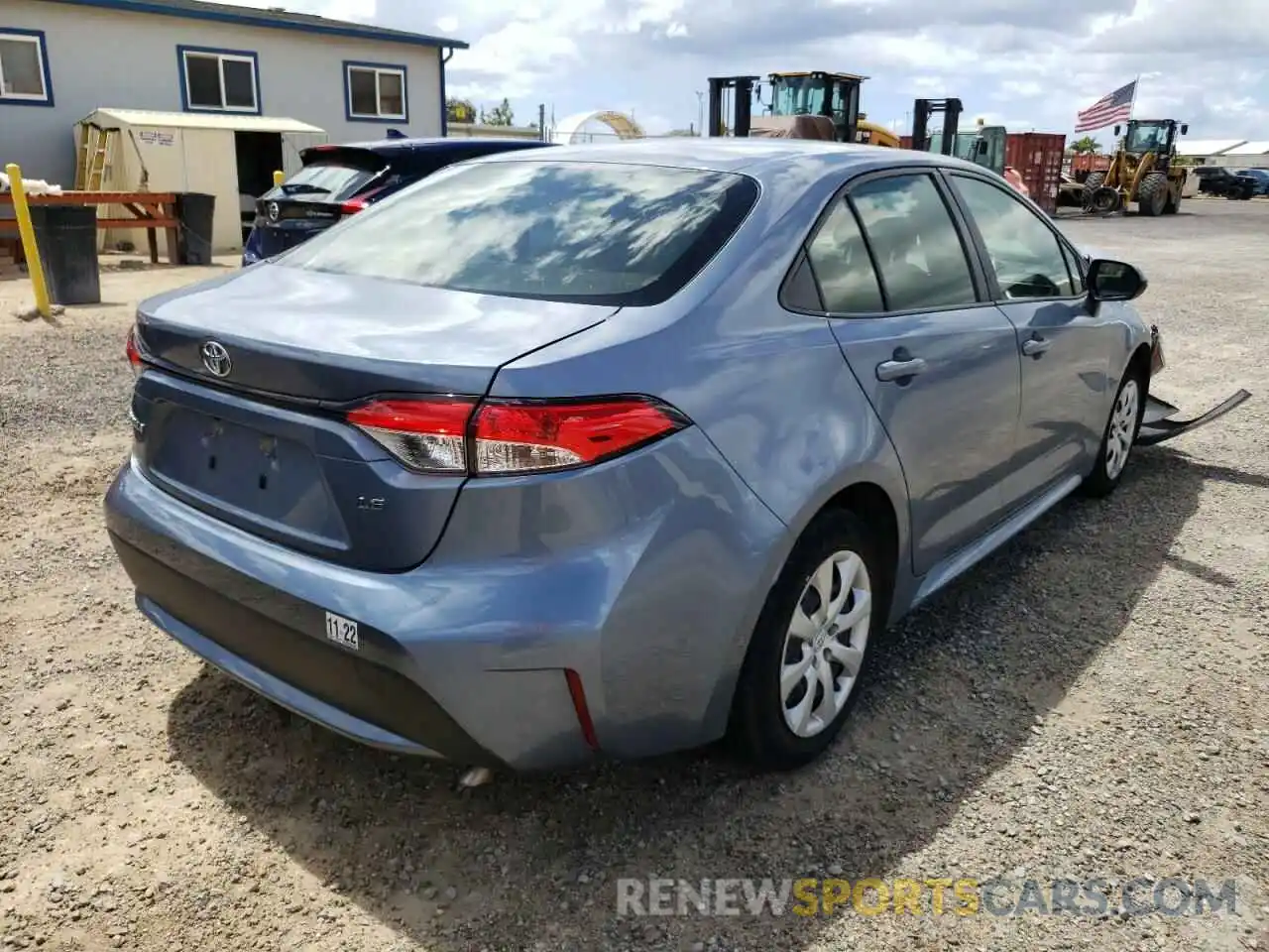 4 Photograph of a damaged car JTDEPRAE5LJ080944 TOYOTA COROLLA 2020