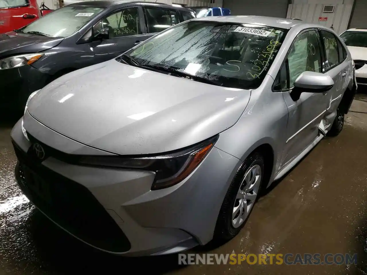 2 Photograph of a damaged car JTDEPRAE5LJ081298 TOYOTA COROLLA 2020