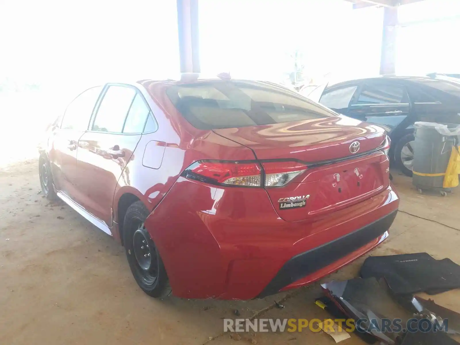 3 Photograph of a damaged car JTDEPRAE5LJ081303 TOYOTA COROLLA 2020