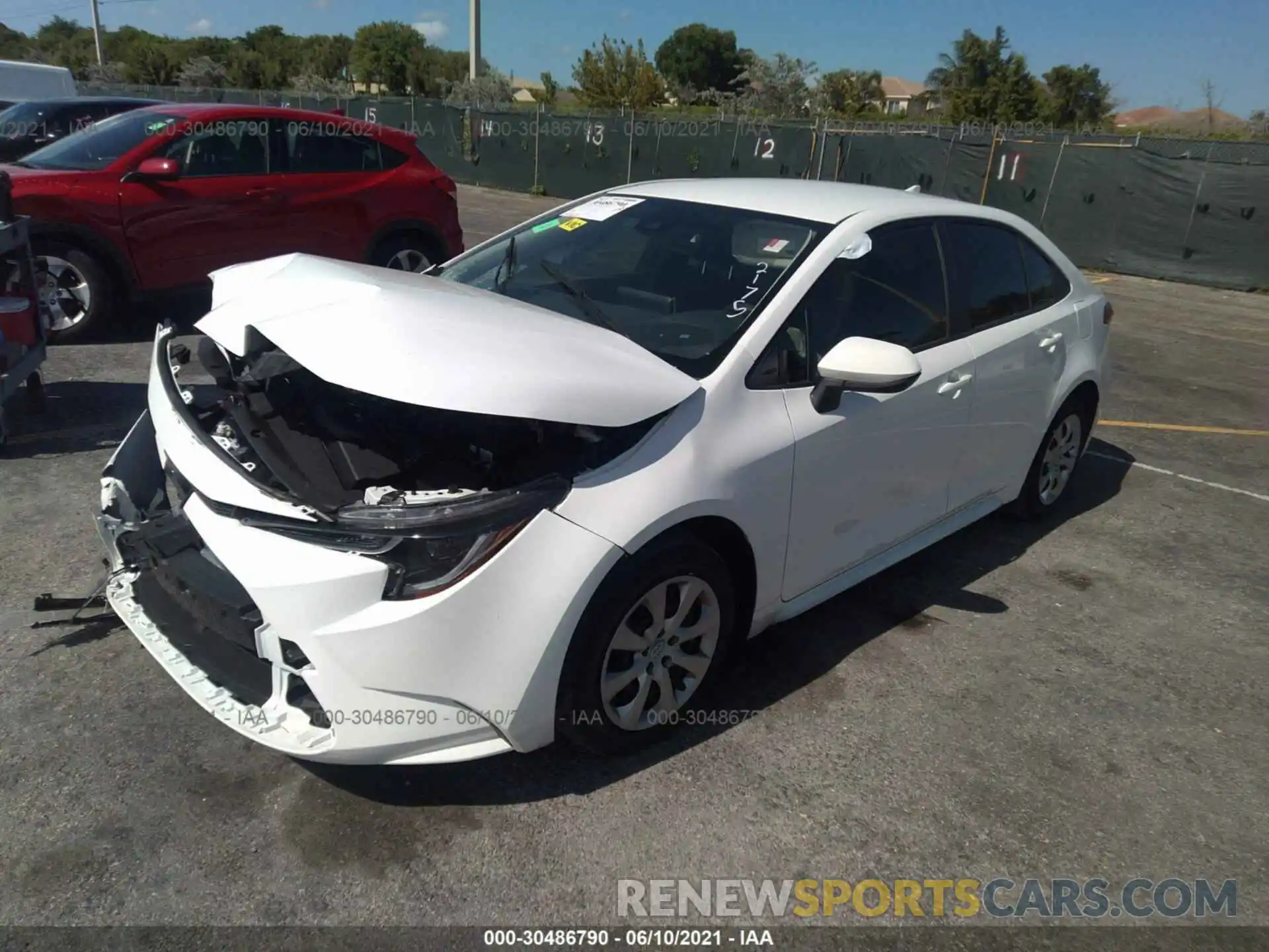 2 Photograph of a damaged car JTDEPRAE5LJ082175 TOYOTA COROLLA 2020