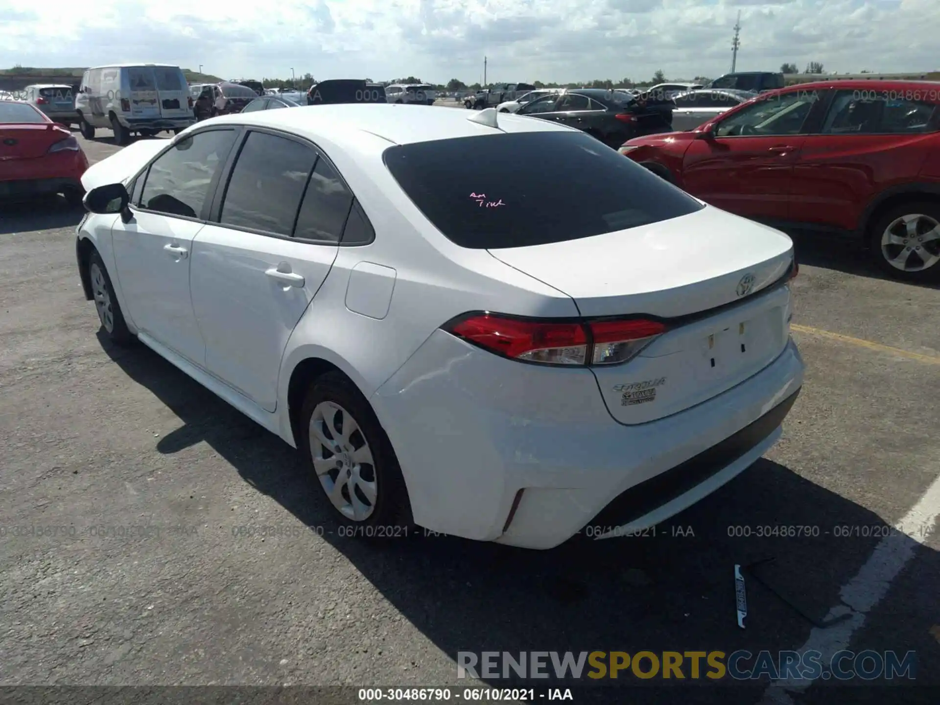 3 Photograph of a damaged car JTDEPRAE5LJ082175 TOYOTA COROLLA 2020