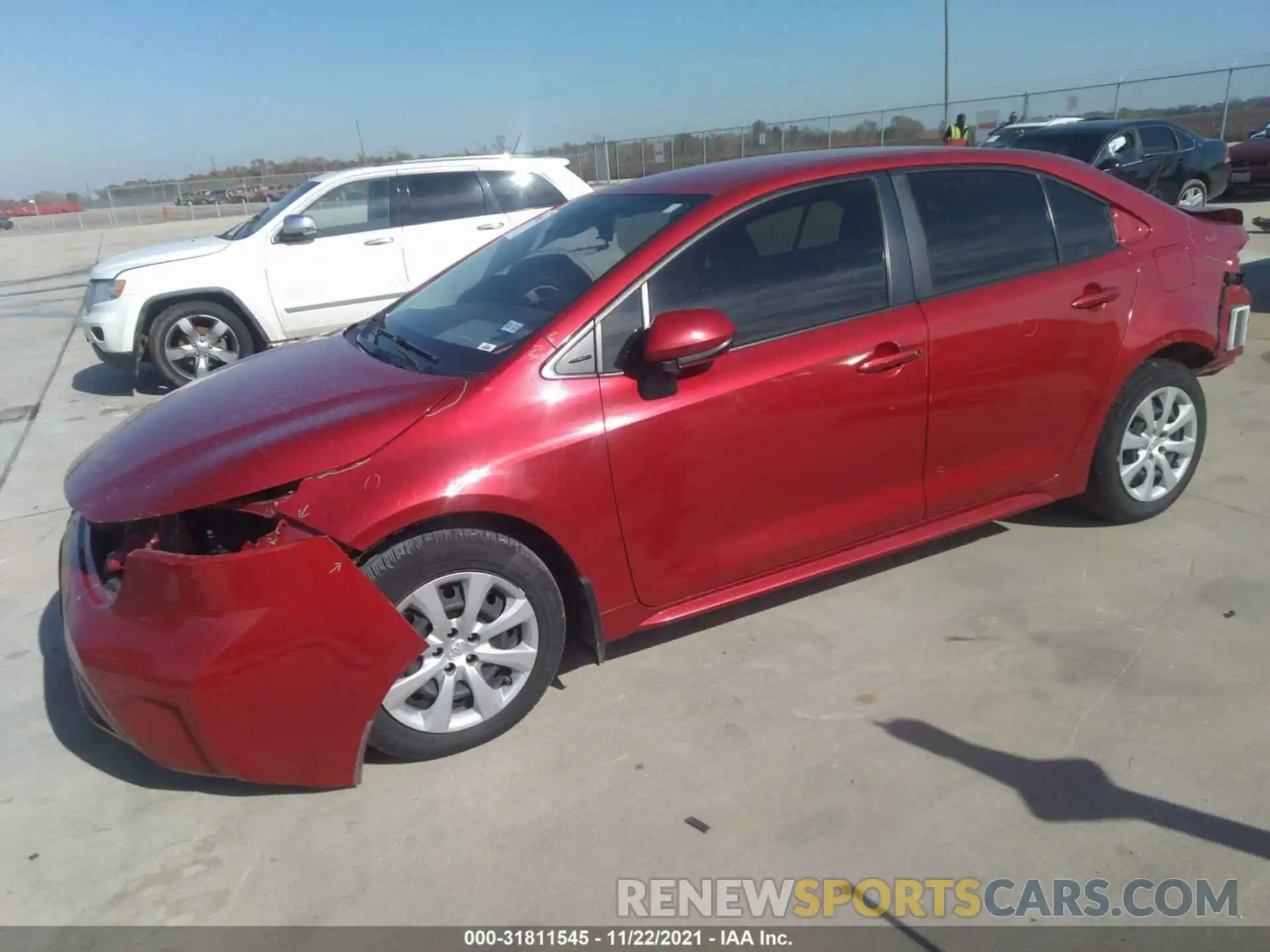 2 Photograph of a damaged car JTDEPRAE5LJ083441 TOYOTA COROLLA 2020