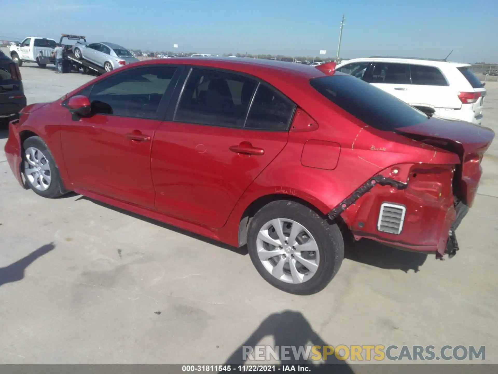 3 Photograph of a damaged car JTDEPRAE5LJ083441 TOYOTA COROLLA 2020