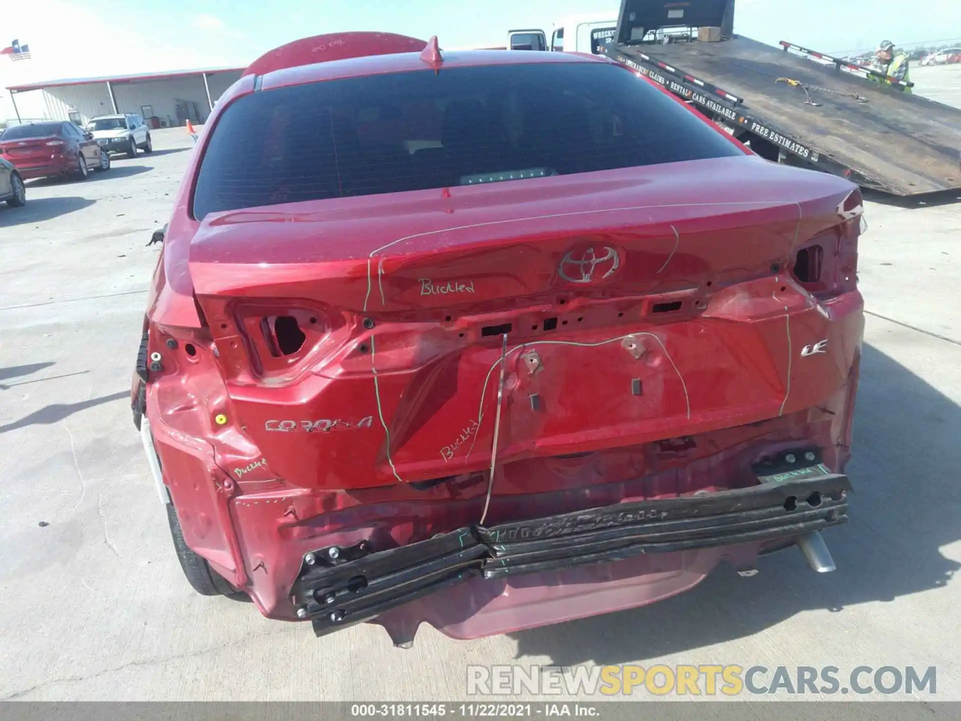 6 Photograph of a damaged car JTDEPRAE5LJ083441 TOYOTA COROLLA 2020