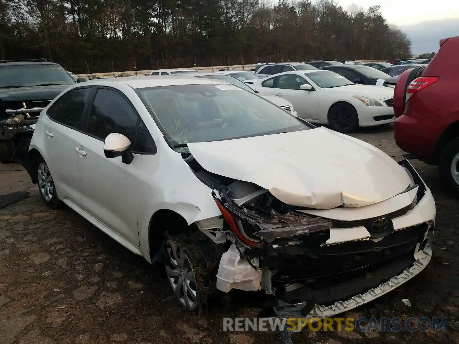 1 Photograph of a damaged car JTDEPRAE5LJ083486 TOYOTA COROLLA 2020