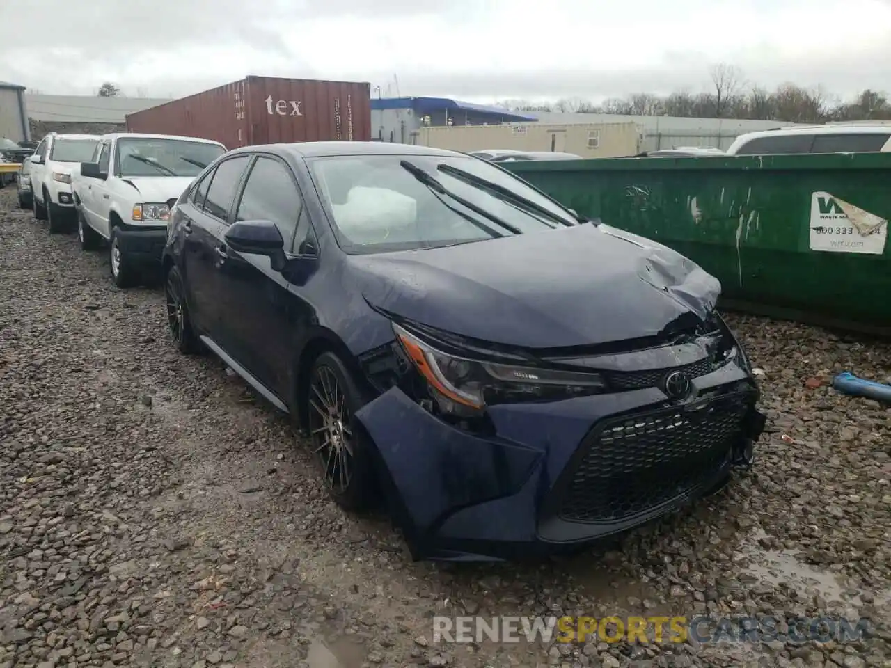 1 Photograph of a damaged car JTDEPRAE5LJ083584 TOYOTA COROLLA 2020