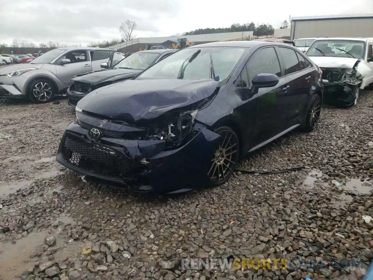 2 Photograph of a damaged car JTDEPRAE5LJ083584 TOYOTA COROLLA 2020