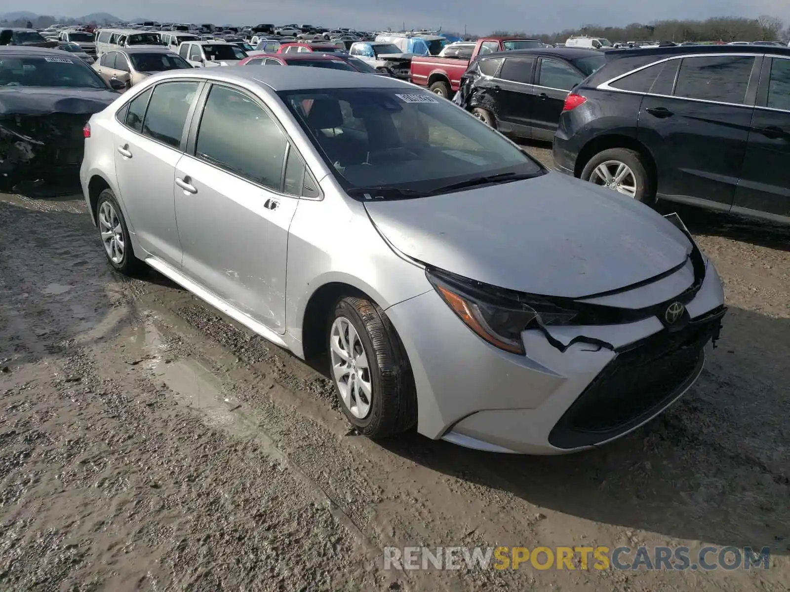 1 Photograph of a damaged car JTDEPRAE5LJ083889 TOYOTA COROLLA 2020